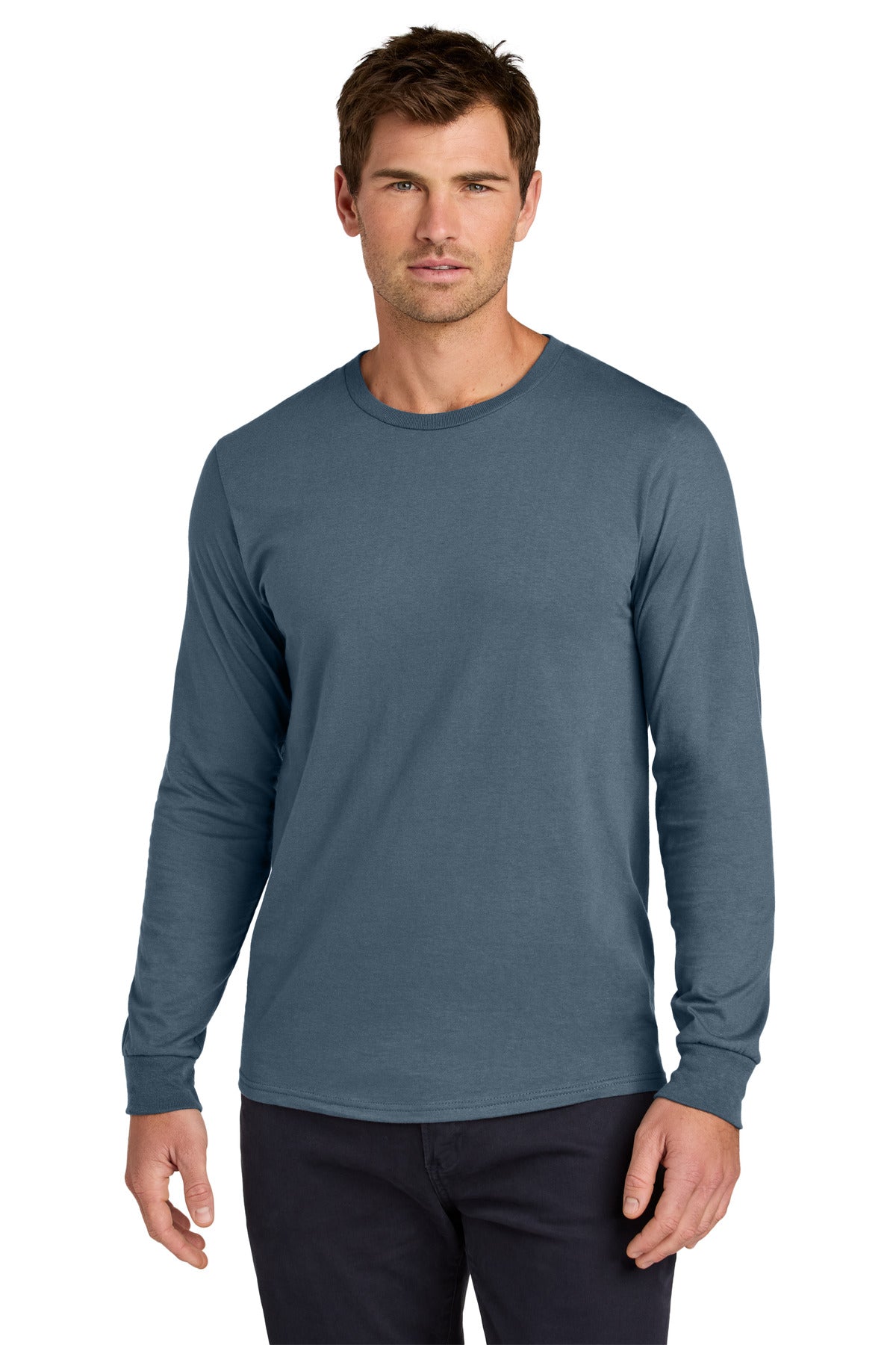 Custom Denim Classics Unisex Cotton Long Sleeve Tee 363L, personalized by SanCanDo Swag in Argyle, TX