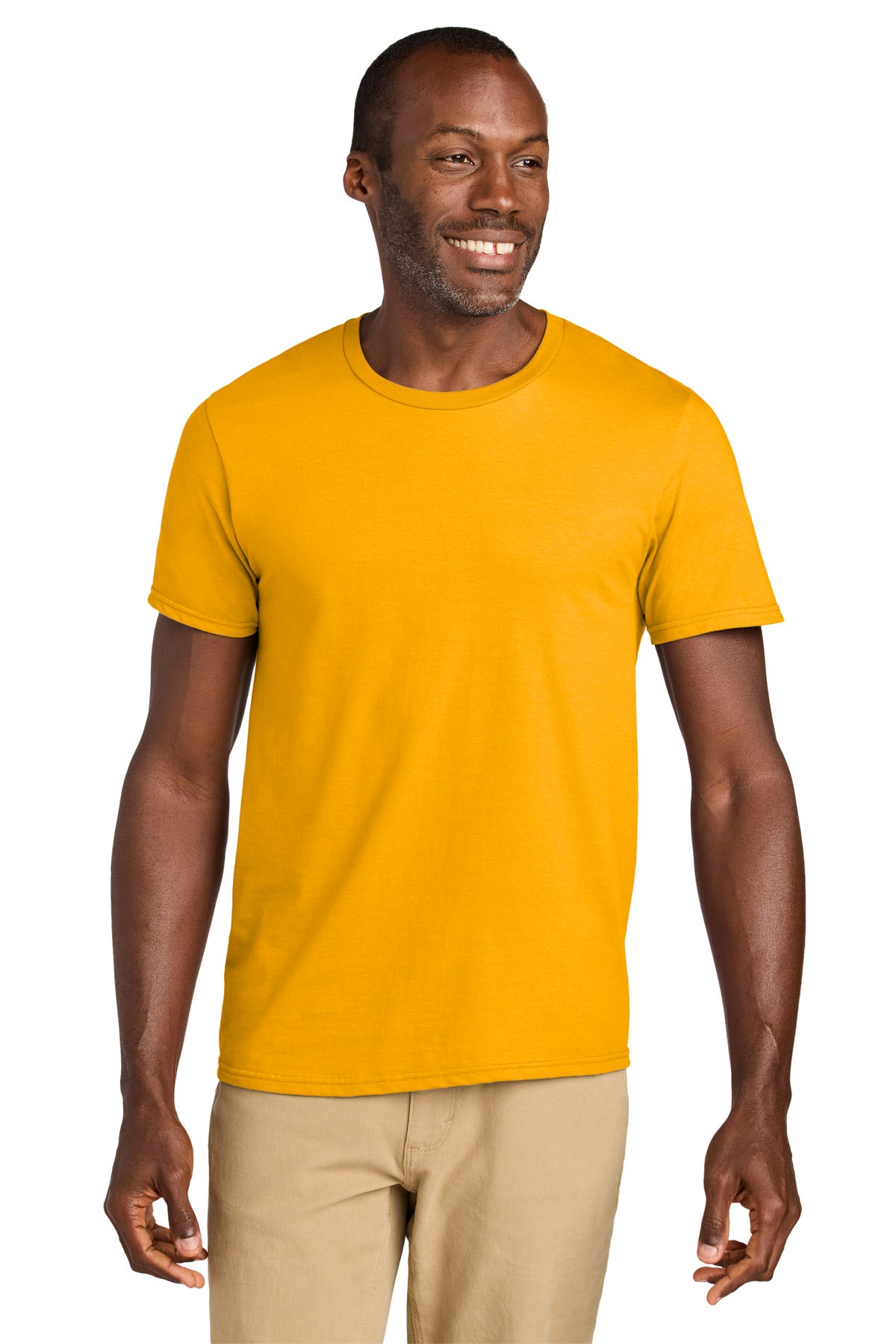Custom Gold Classics Unisex Cotton Tee 363M, personalized by SanCanDo Swag in Argyle, TX