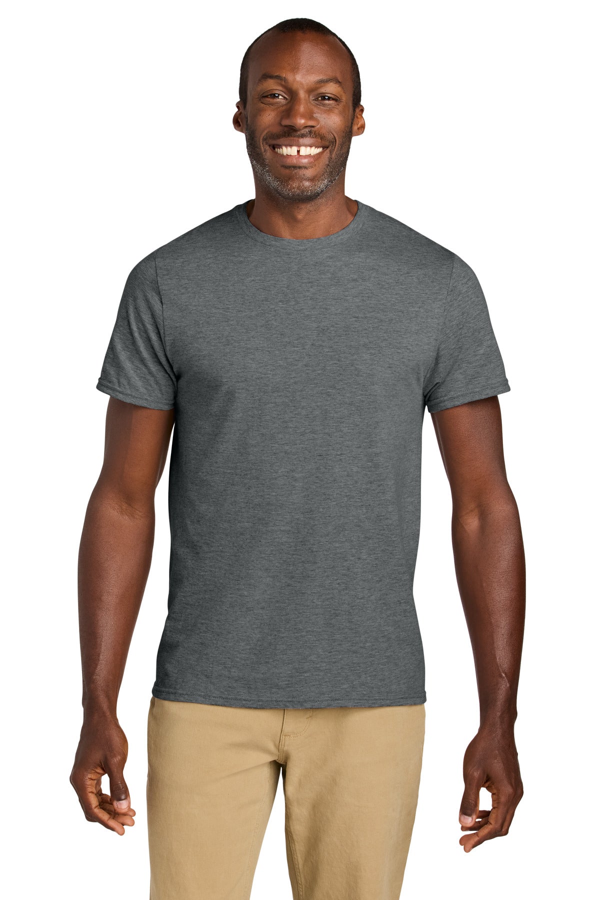 Custom Graphite Heather Classics Unisex Cotton Tee 363M, personalized by SanCanDo Swag in Argyle, TX