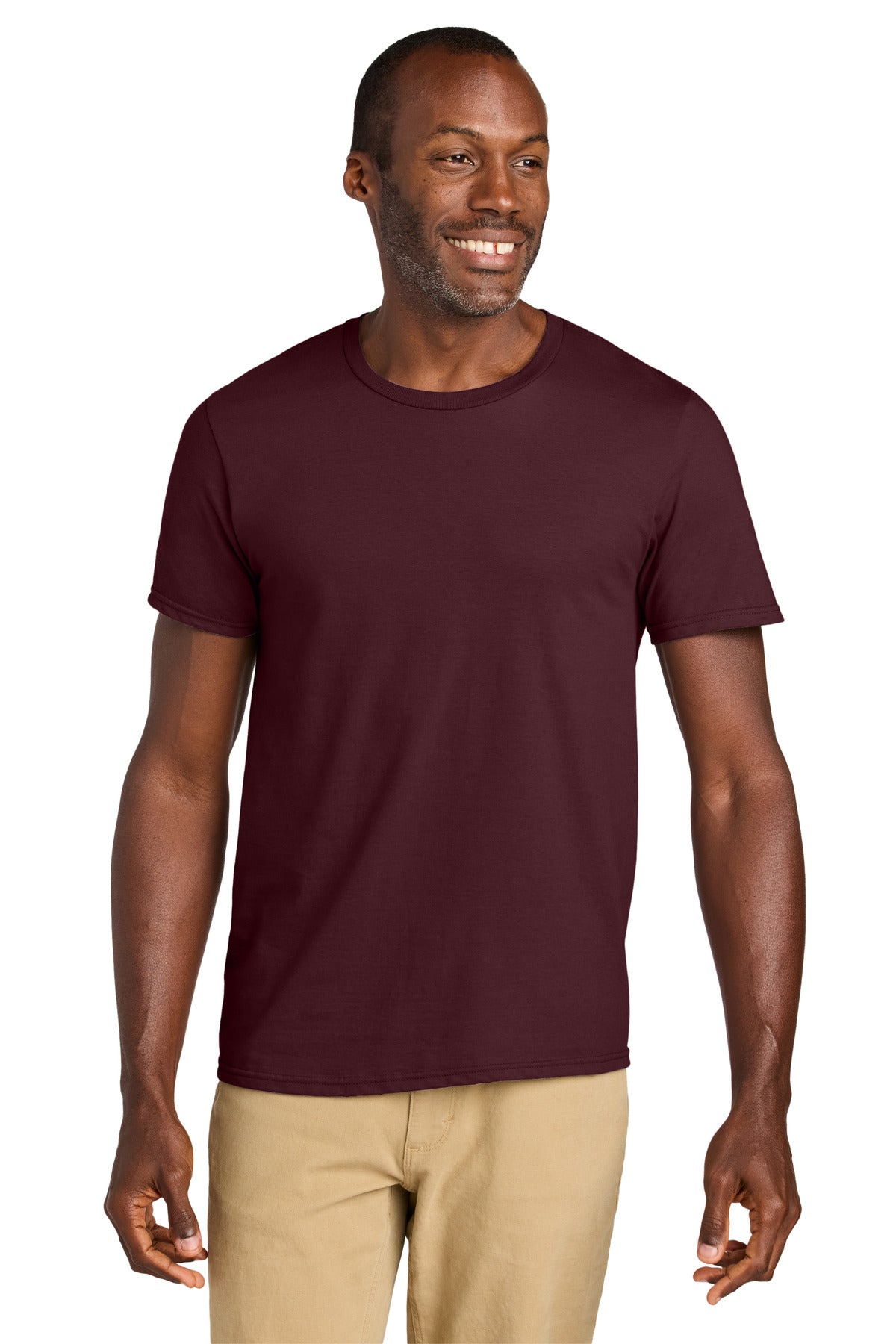 Custom Maroon Classics Unisex Cotton Tee 363M, personalized by SanCanDo Swag in Argyle, TX
