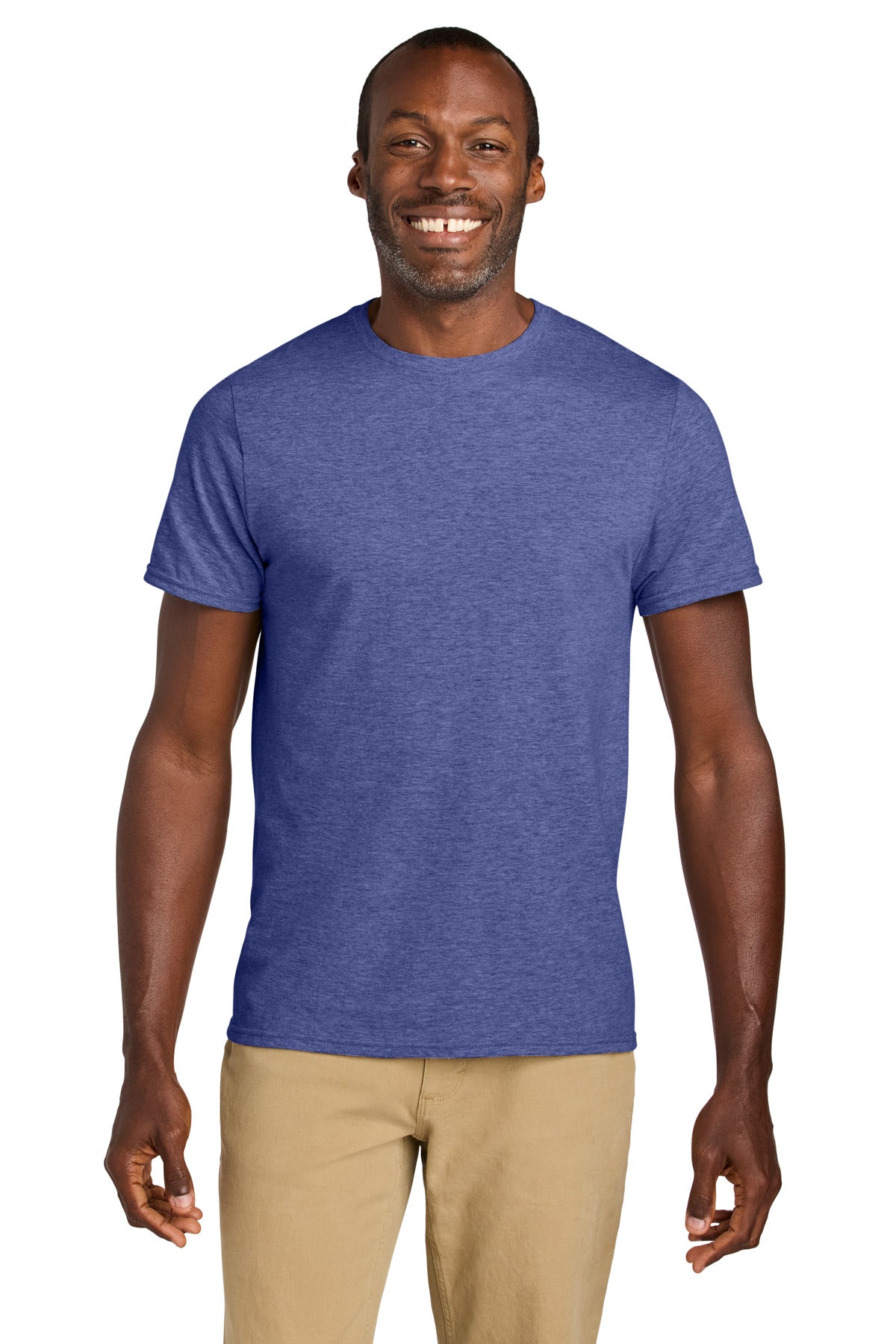 Custom Retro Heather Purple Classics Unisex Cotton Tee 363M, personalized by SanCanDo Swag in Argyle, TX