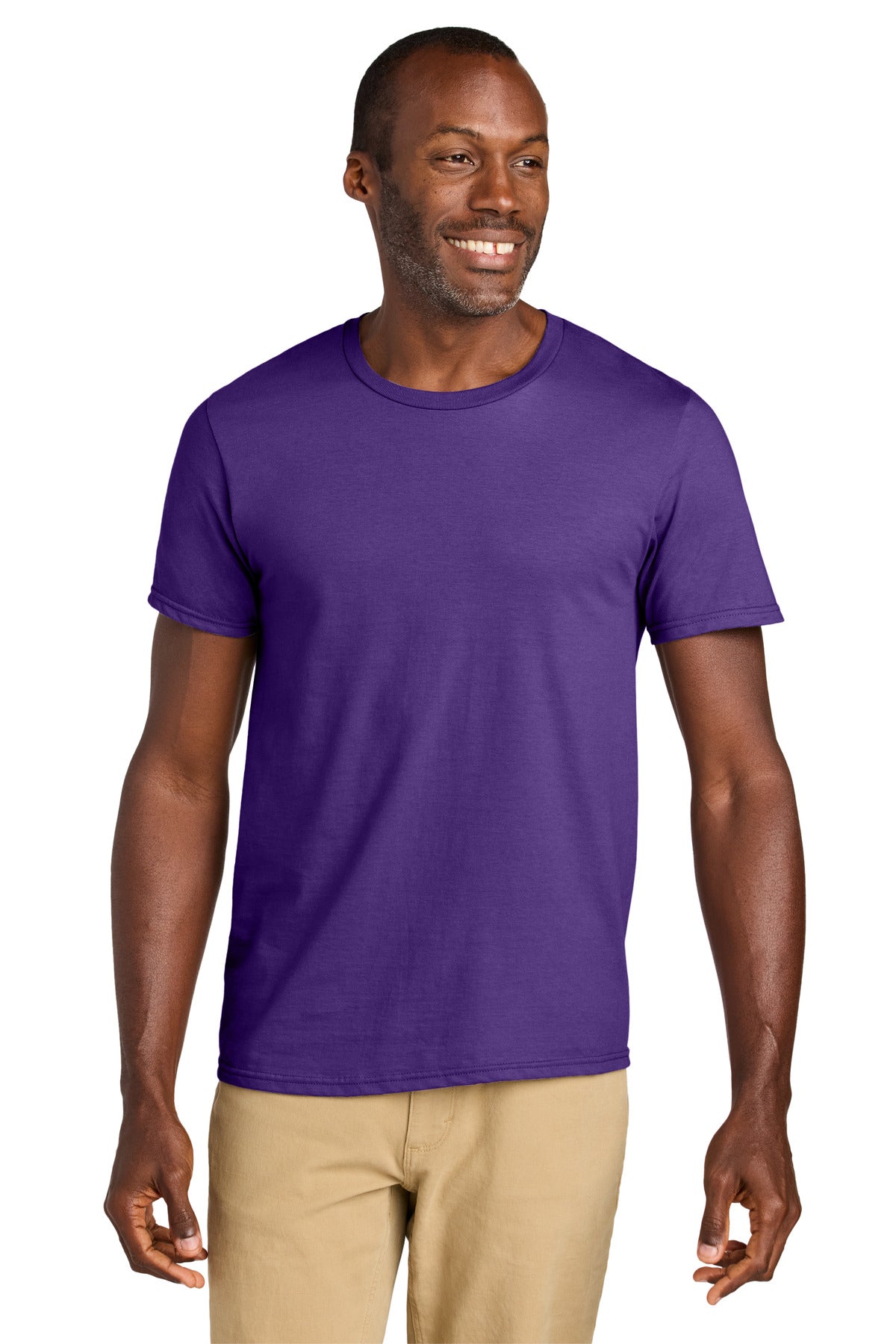 Custom Purple Classics Unisex Cotton Tee 363M, personalized by SanCanDo Swag in Argyle, TX