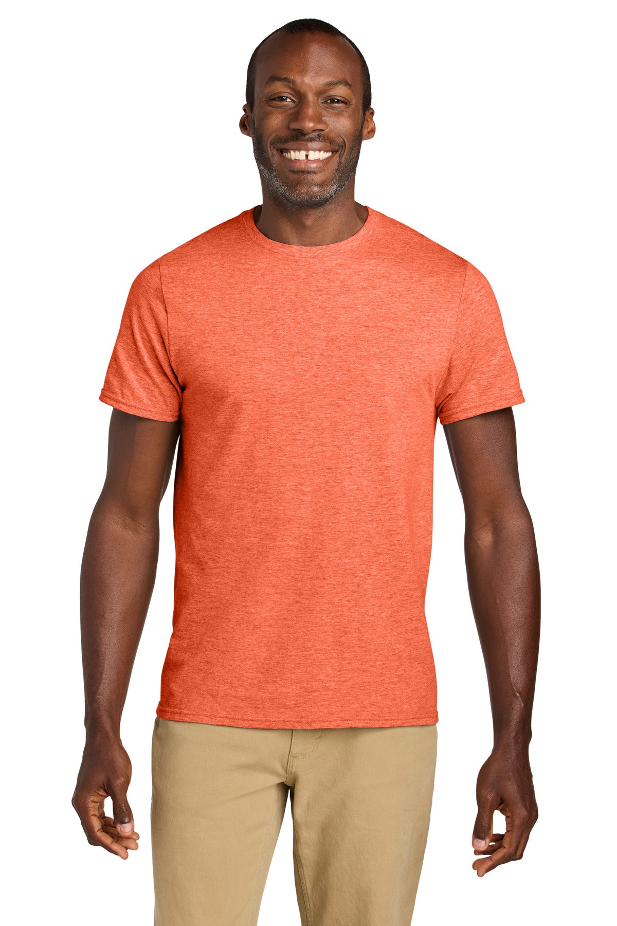 Custom Retro Heather Coral Classics Unisex Cotton Tee 363M, personalized by SanCanDo Swag in Argyle, TX