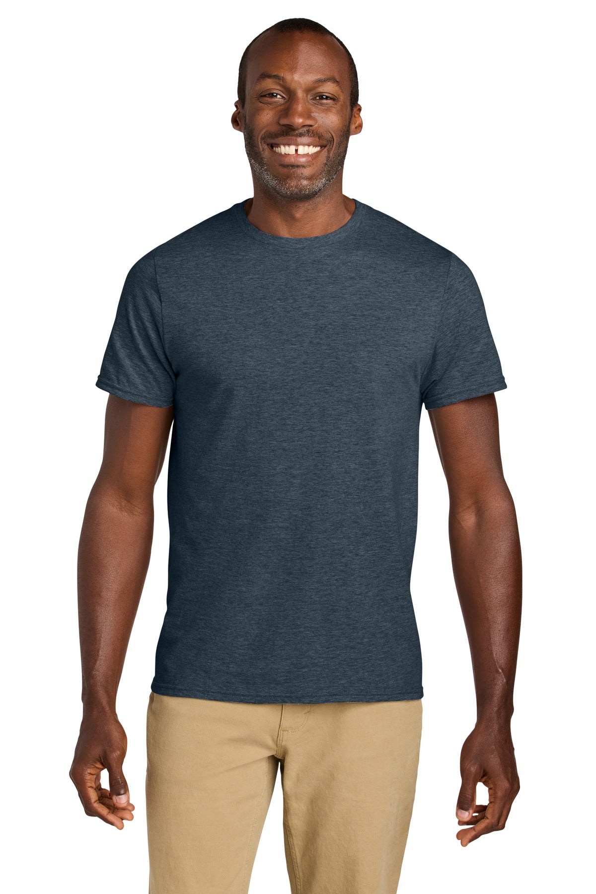 Custom Vintage Heather Navy Classics Unisex Cotton Tee 363M, personalized by SanCanDo Swag in Argyle, TX