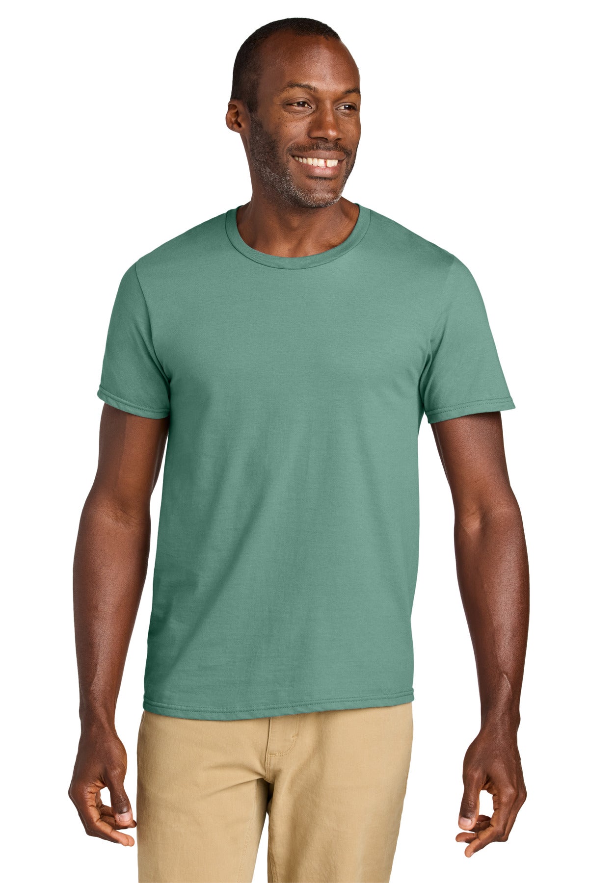 Custom Sage Classics Unisex Cotton Tee 363M, personalized by SanCanDo Swag in Argyle, TX