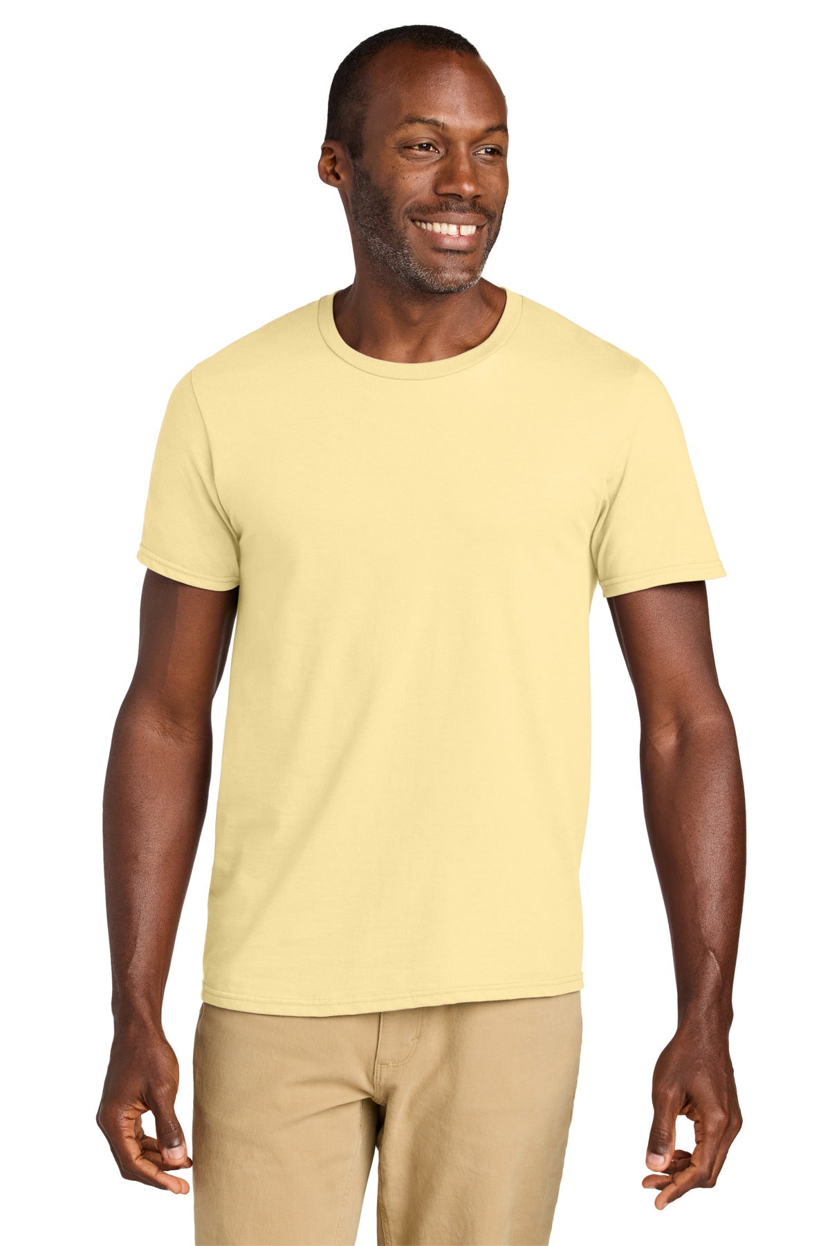 Custom Surf Yellow Classics Unisex Cotton Tee 363M, personalized by SanCanDo Swag in Argyle, TX