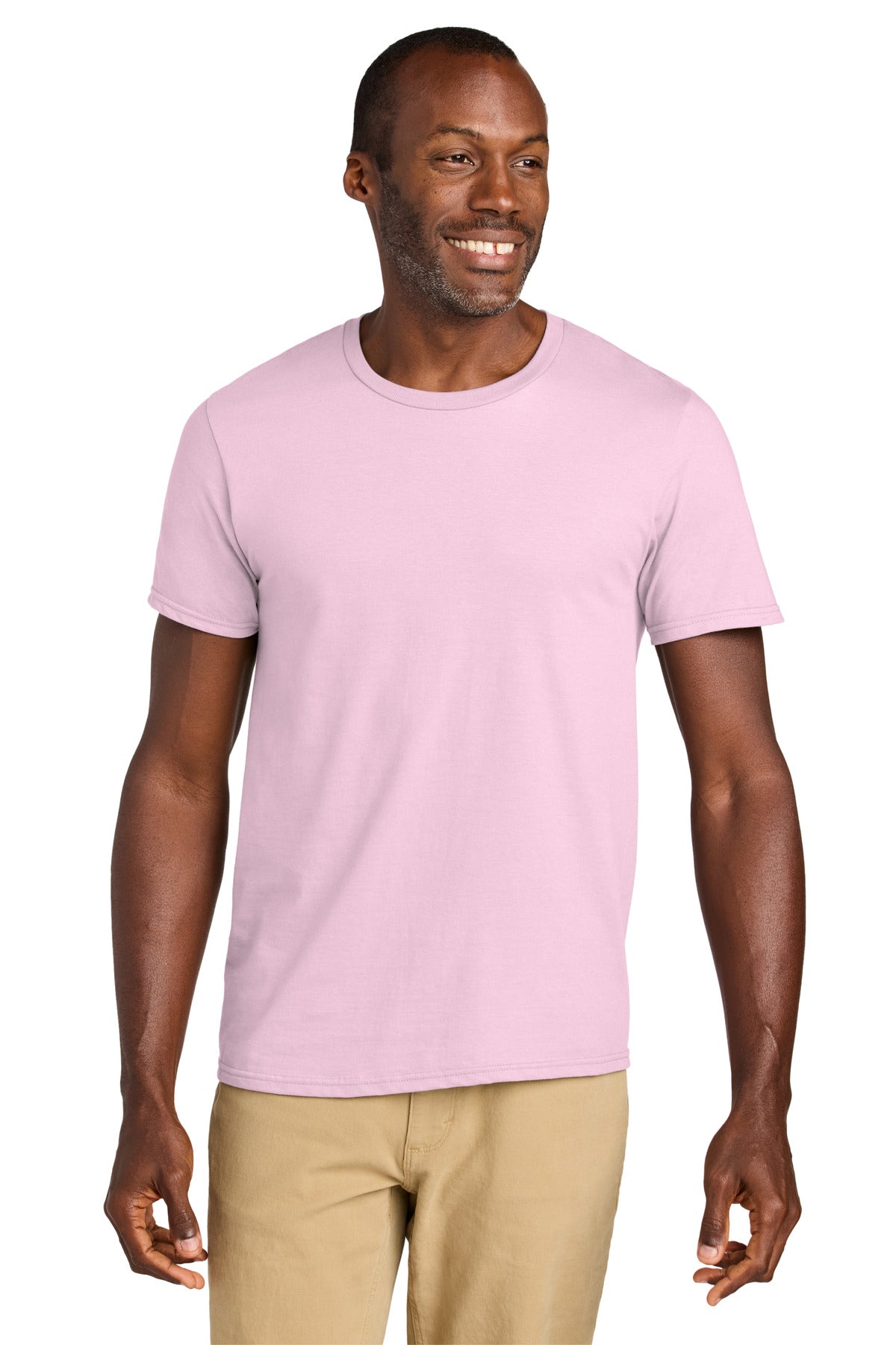 Custom Classic Pink Classics Unisex Cotton Tee 363M, personalized by SanCanDo Swag in Argyle, TX