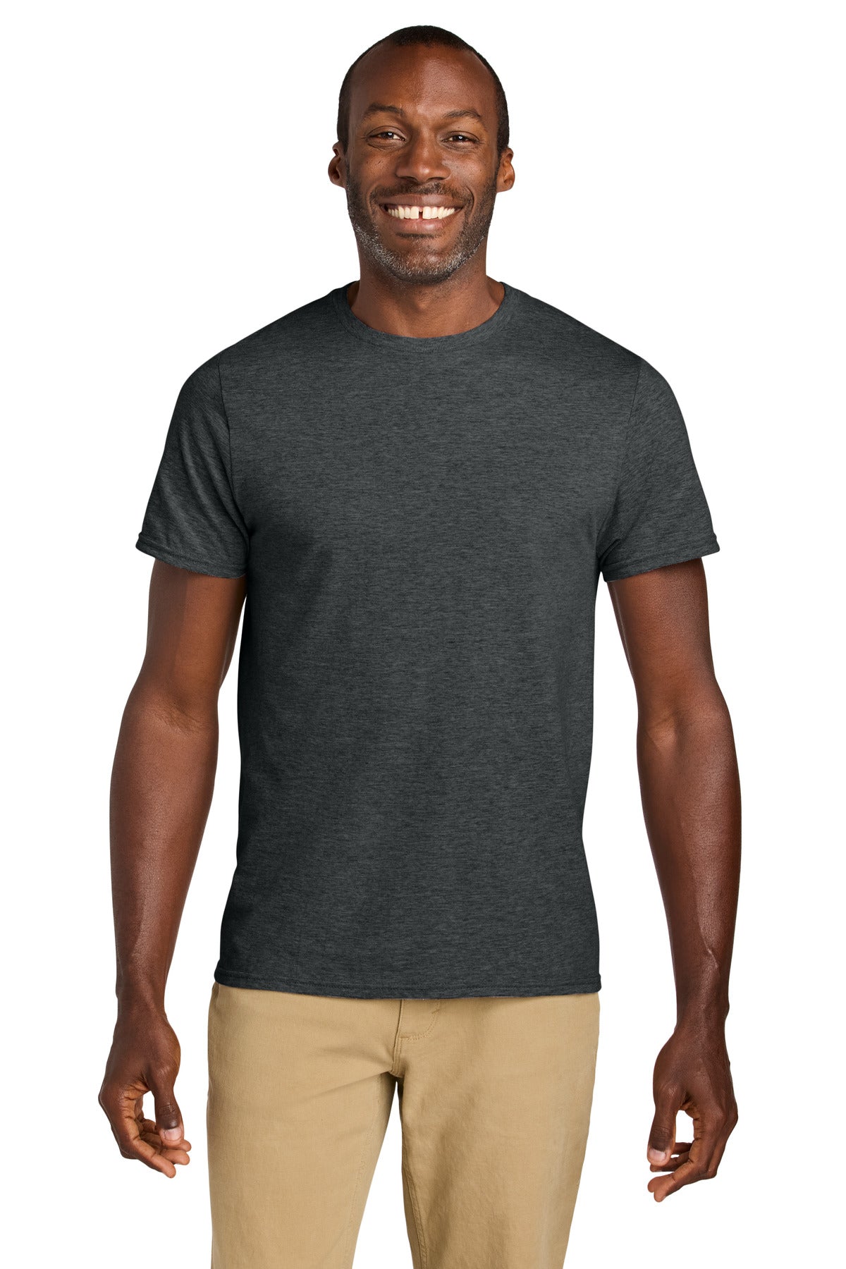 Custom Black Heather Classics Unisex Cotton Tee 363M, personalized by SanCanDo Swag in Argyle, TX