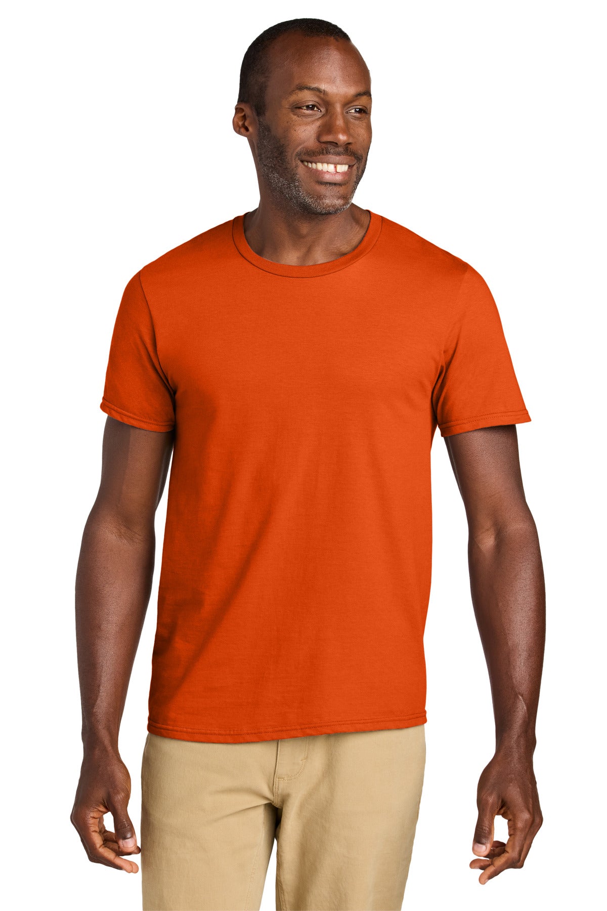 Custom Burnt Orange Classics Unisex Cotton Tee 363M, personalized by SanCanDo Swag in Argyle, TX