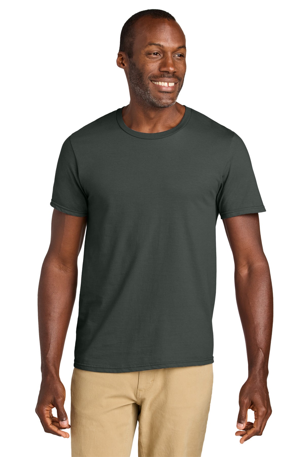 Custom Charcoal Grey Classics Unisex Cotton Tee 363M, personalized by SanCanDo Swag in Argyle, TX