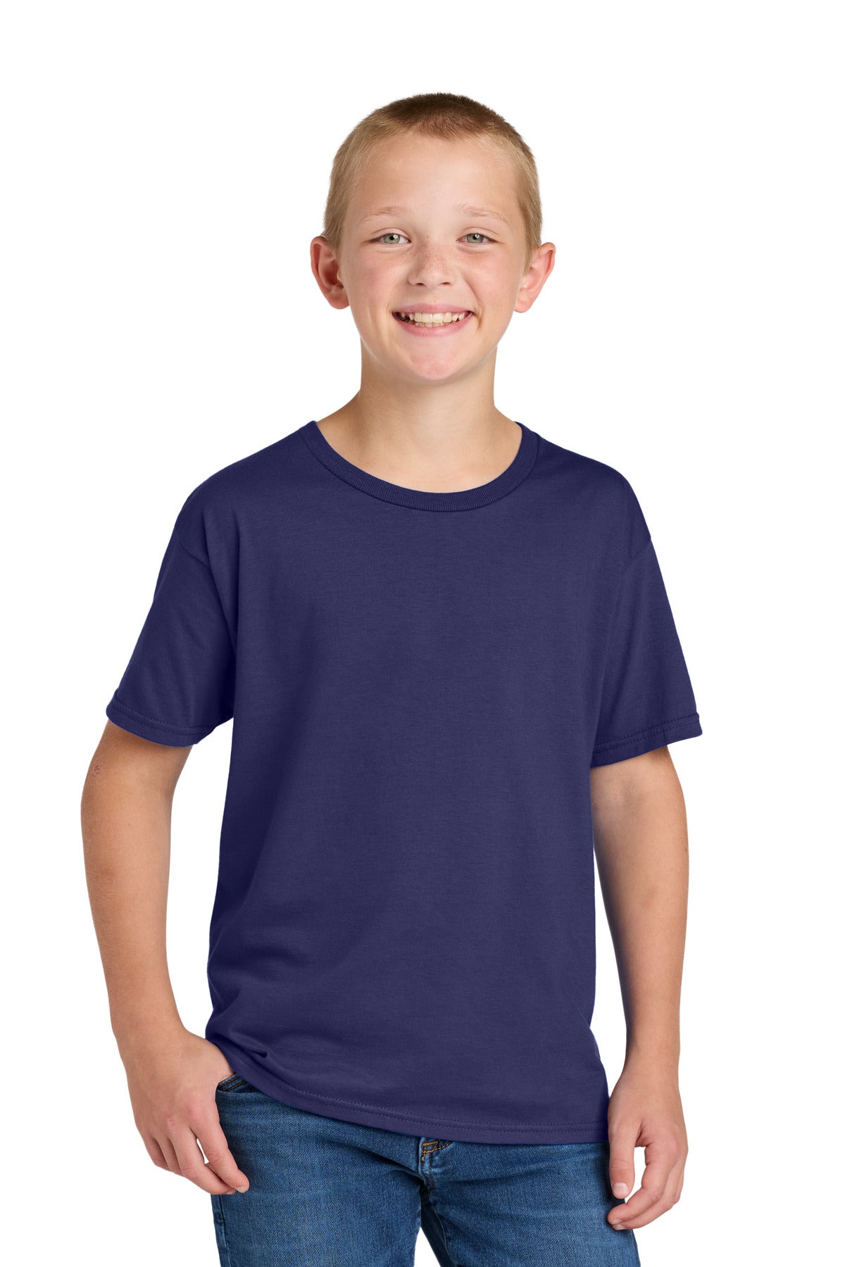 Custom Deep Purple Classics Youth Cotton Tee 363Y, personalized by SanCanDo Swag in Argyle, TX