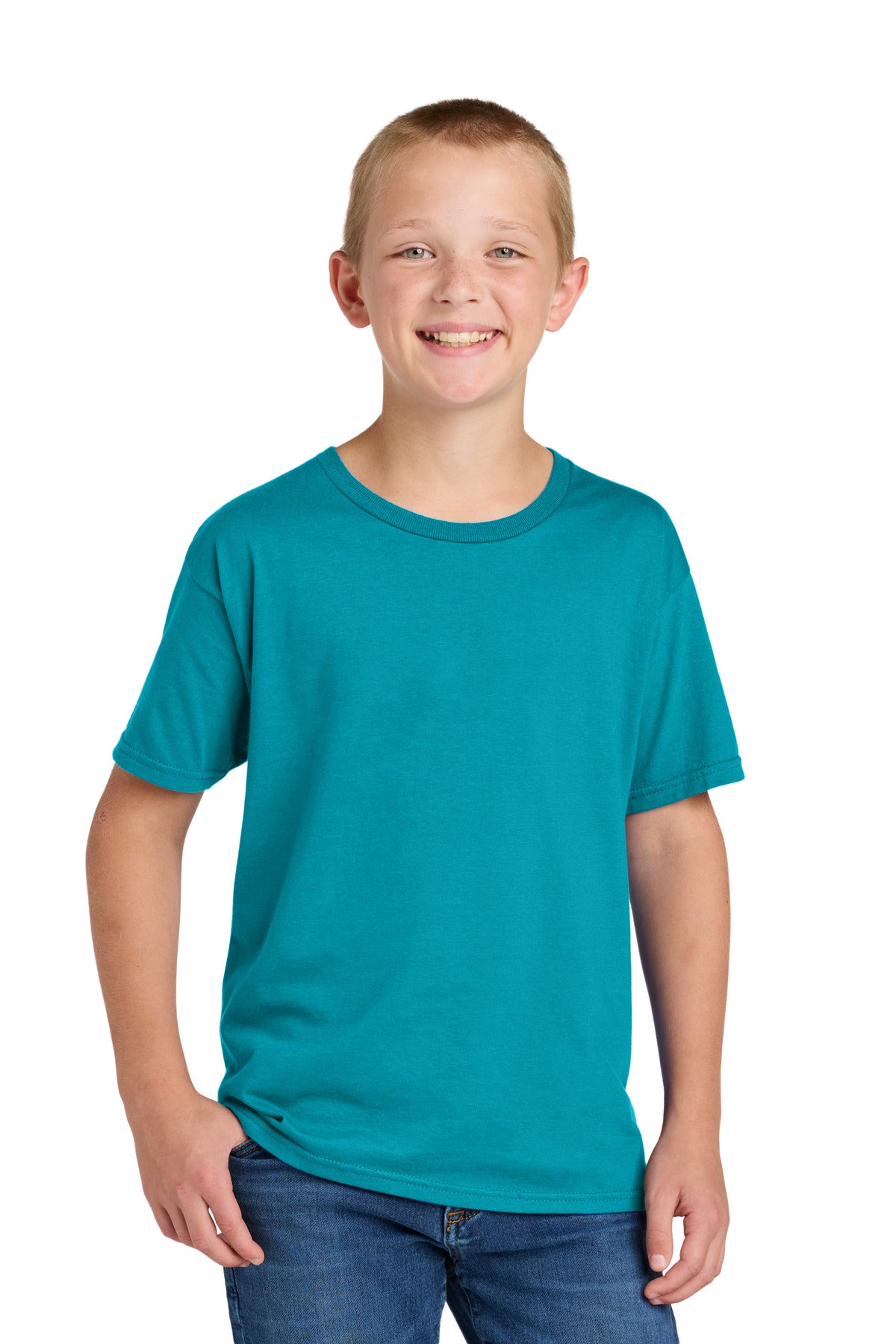 Custom California Blue Classics Youth Cotton Tee 363Y, personalized by SanCanDo Swag in Argyle, TX