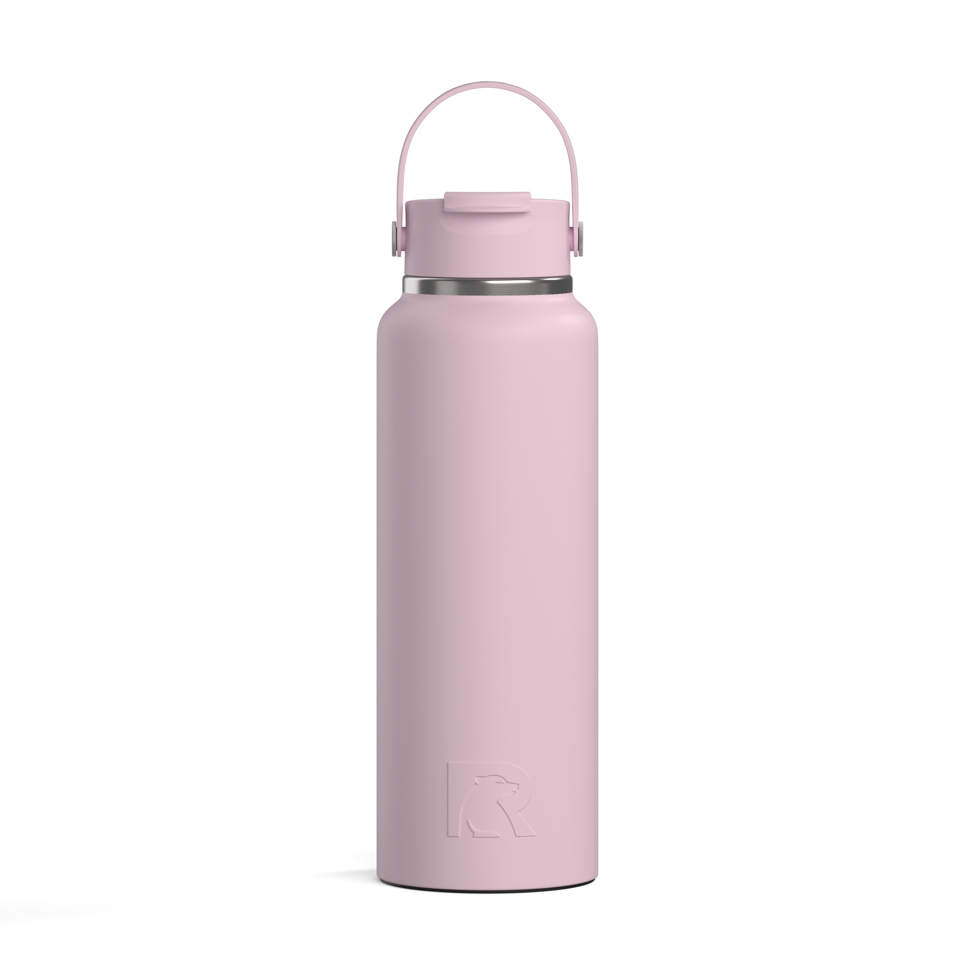 Custom Pale Pink RTIC 40 oz Outback Bottle, personalized by SanCanDo Swag in Argyle, TX