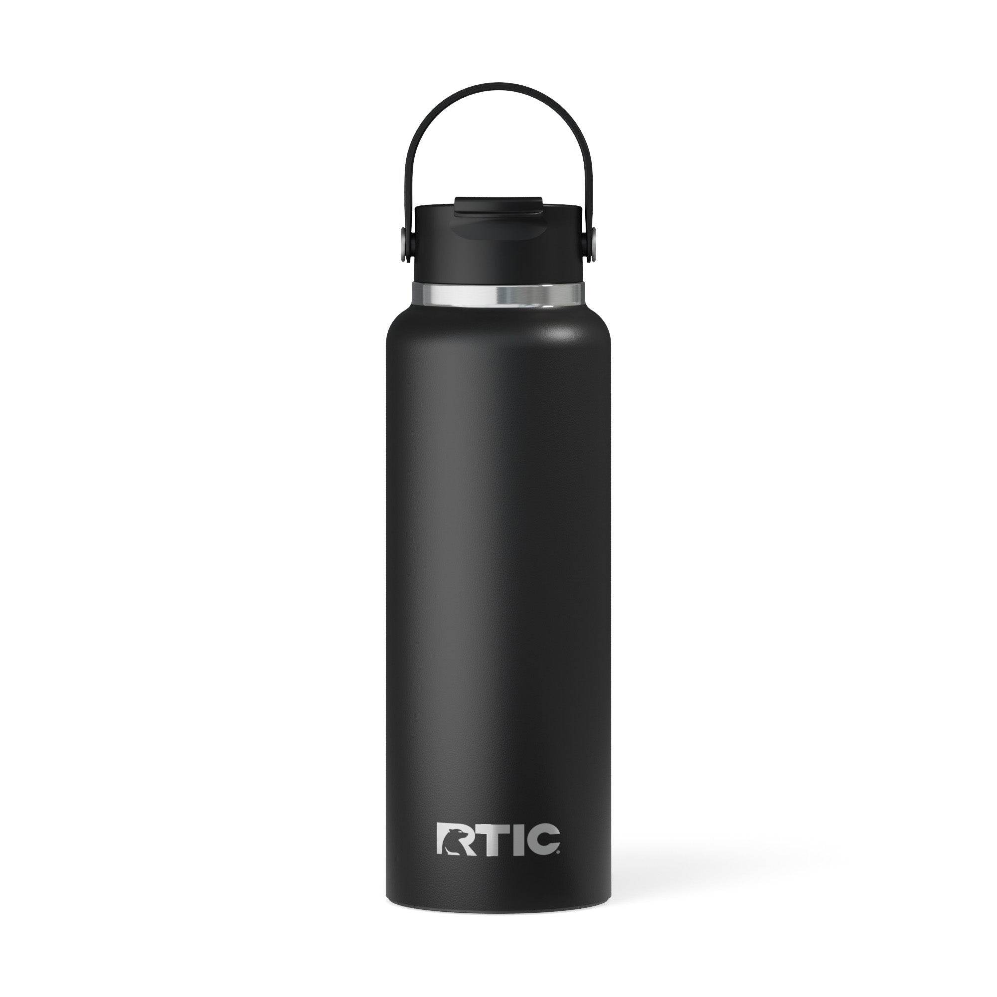 Custom Black RTIC 40 oz Outback Bottle, personalized by SanCanDo Swag in Argyle, TX