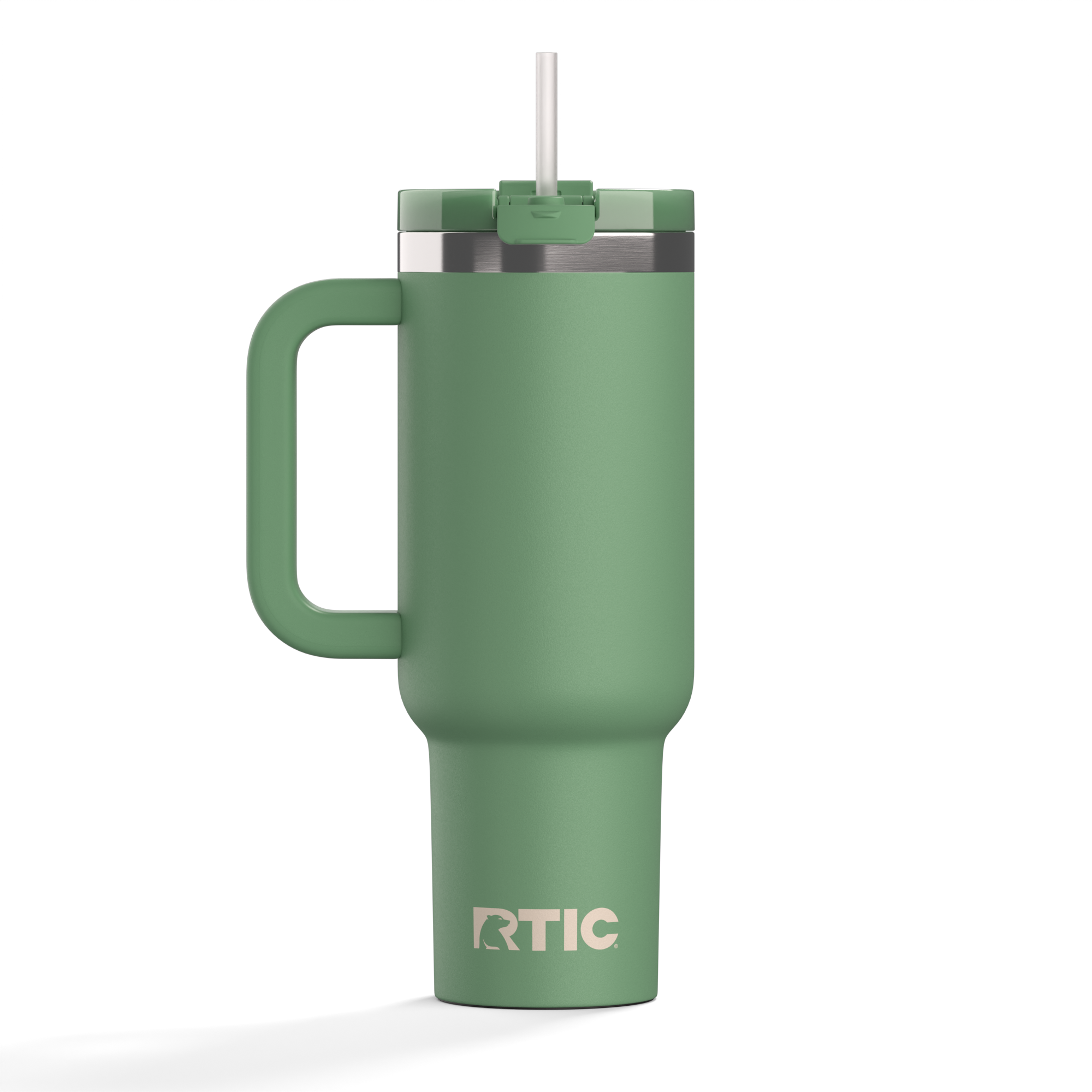 Custom Sage RTIC 40 oz Road Trip Tumbler, personalized by SanCanDo Swag in Argyle, TX