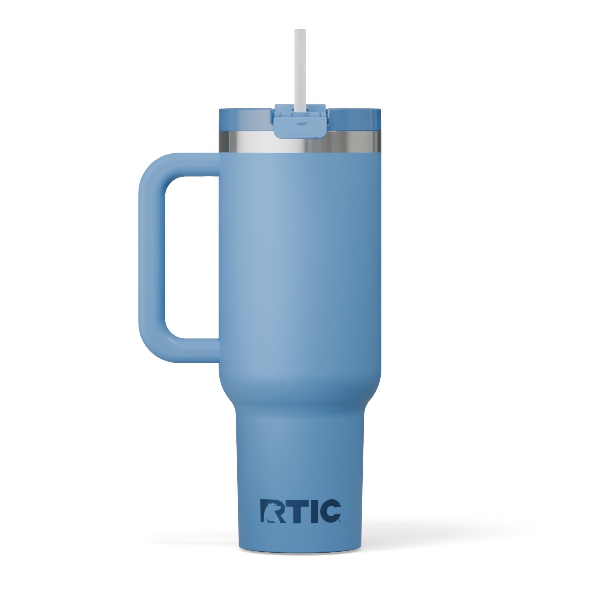 Custom Denim RTIC 40 oz Road Trip Tumbler, personalized by SanCanDo Swag in Argyle, TX