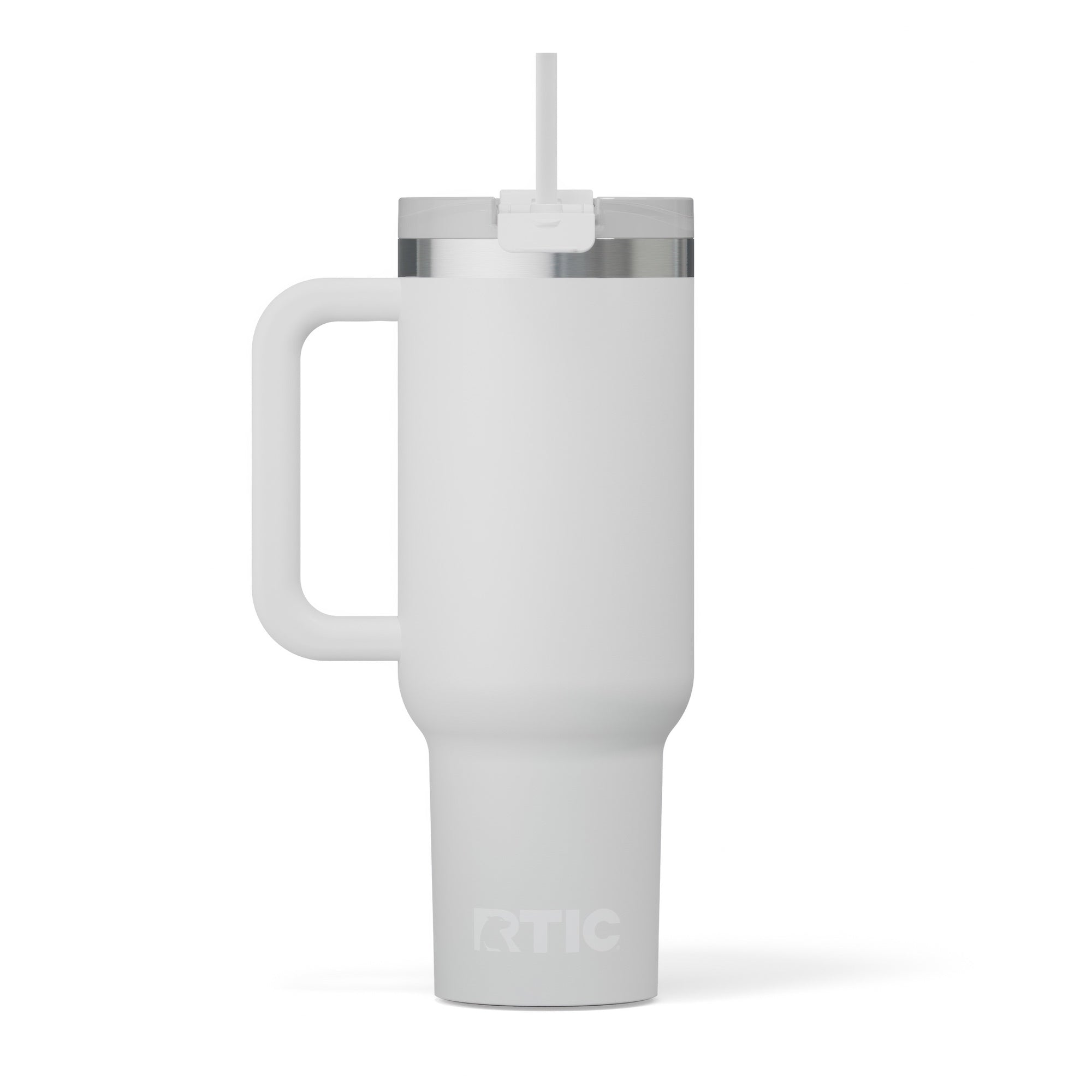 Custom Cool Grey RTIC 40 oz Road Trip Tumbler, personalized by SanCanDo Swag in Argyle, TX