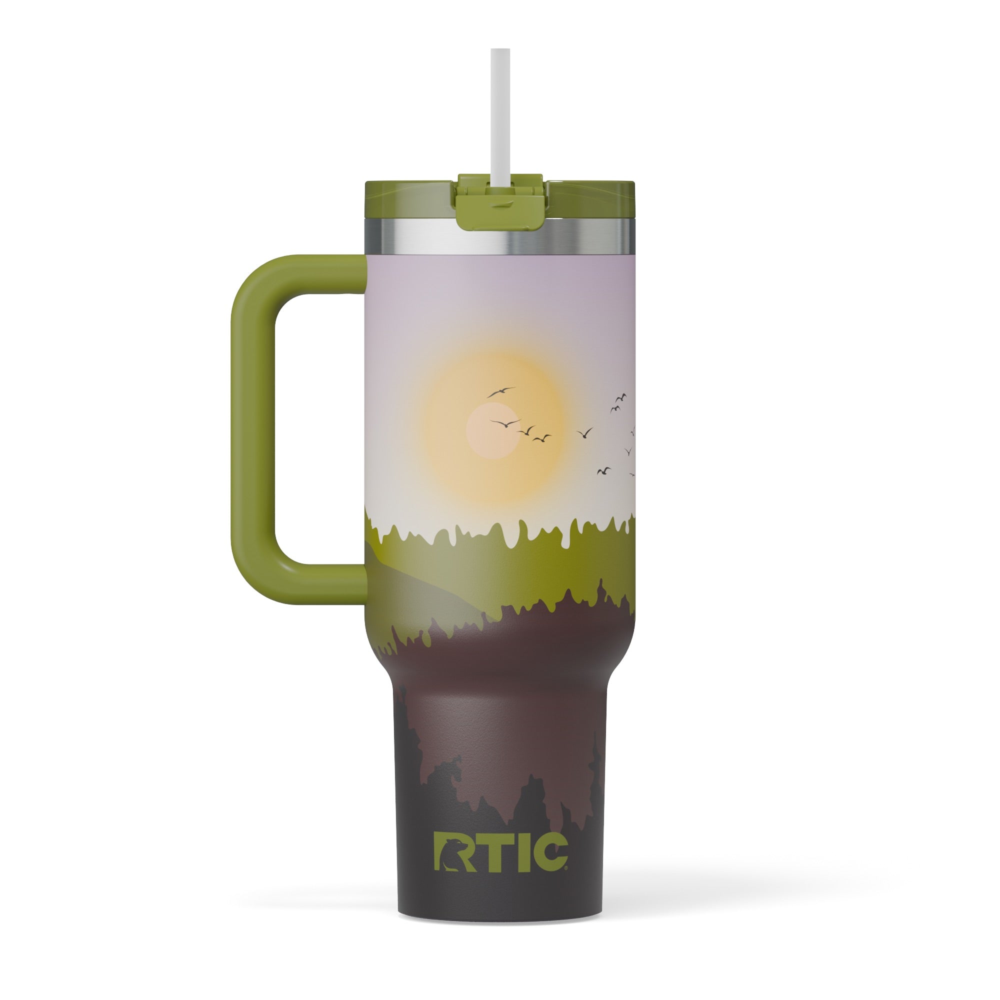 Custom Deep Woods RTIC 40 oz Road Trip Tumbler, personalized by SanCanDo Swag in Argyle, TX