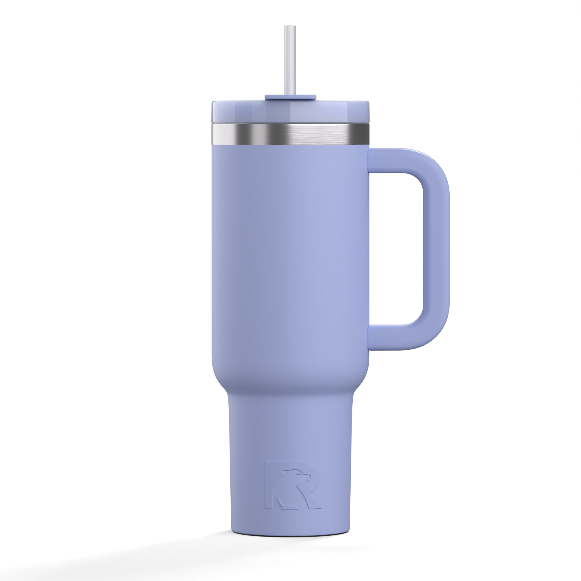 Custom Periwinkle RTIC 40 oz Road Trip Tumbler, personalized by SanCanDo Swag in Argyle, TX