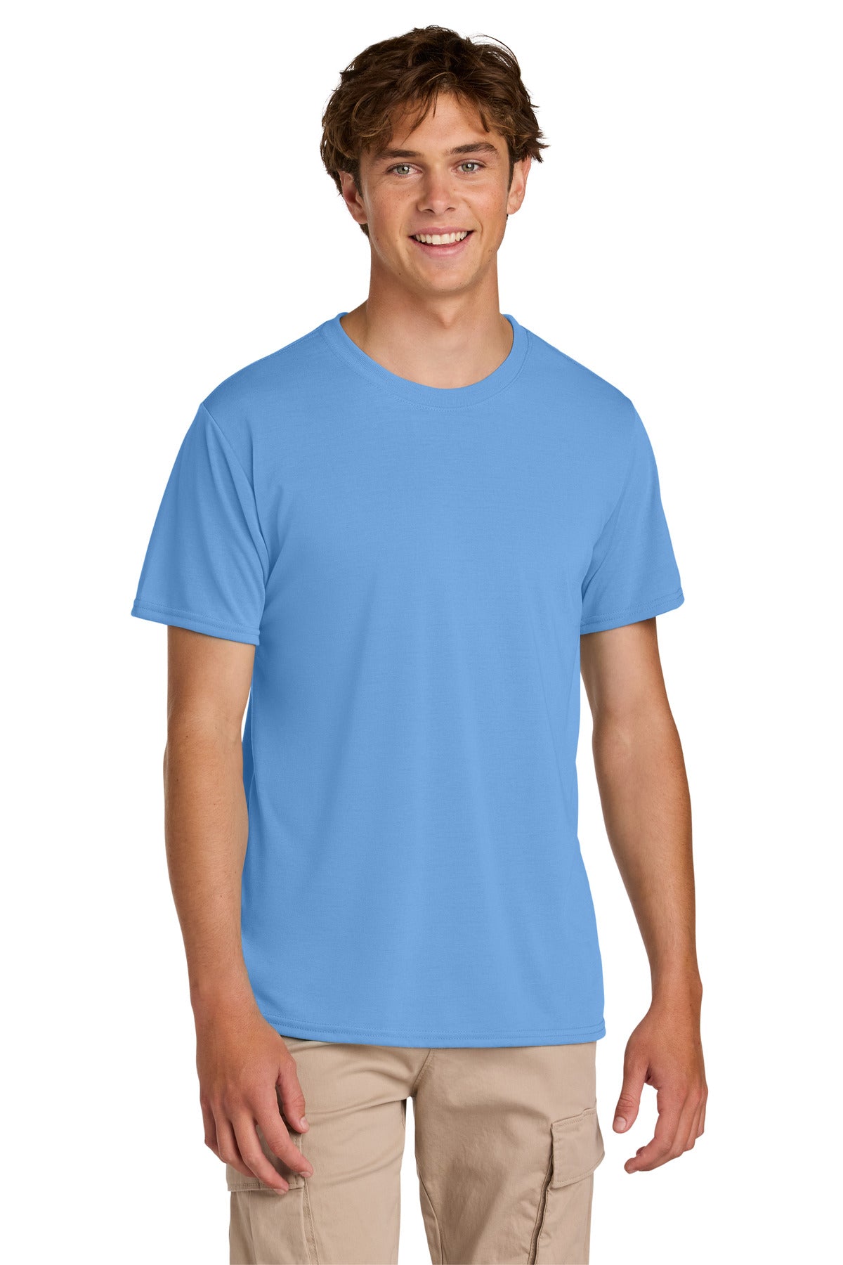 Custom Carolina Blue Gildan Performance Tee 42000, personalized by SanCanDo Swag in Argyle, TX
