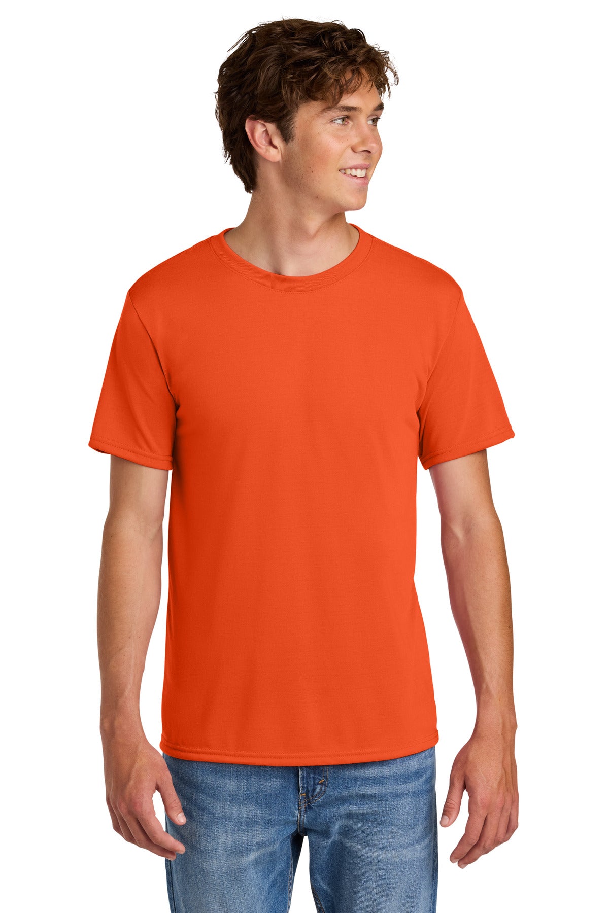Custom Orange Gildan Performance Tee 42000, personalized by SanCanDo Swag in Argyle, TX