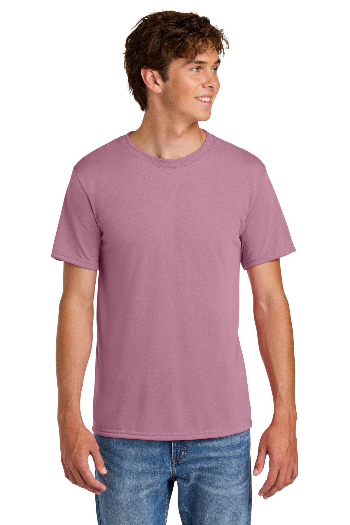 Custom Plumrose Gildan Performance Tee 42000, personalized by SanCanDo Swag in Argyle, TX