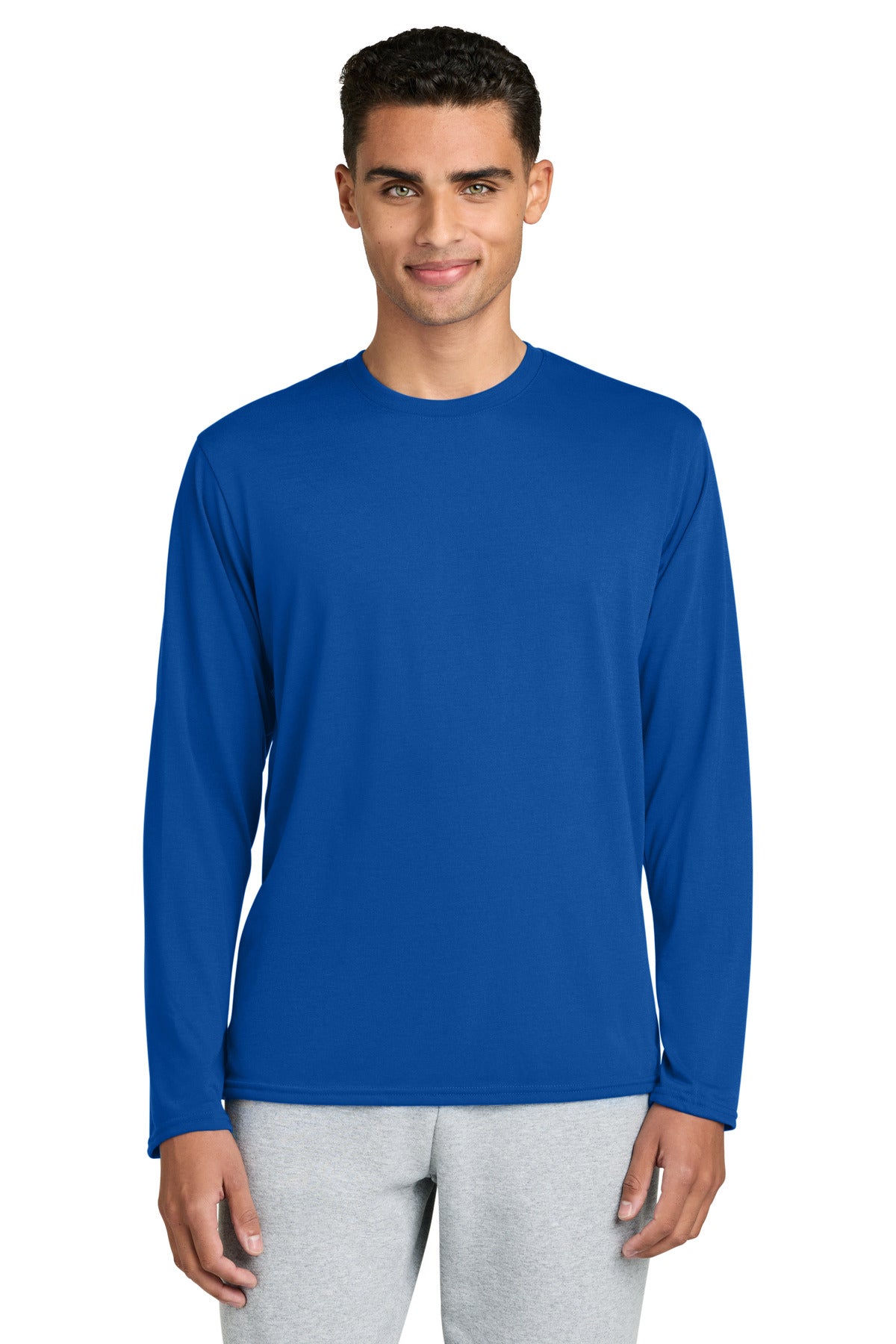 Custom Royal Performance Long Sleeve Tee 42400, personalized by SanCanDo Swag in Argyle, TX