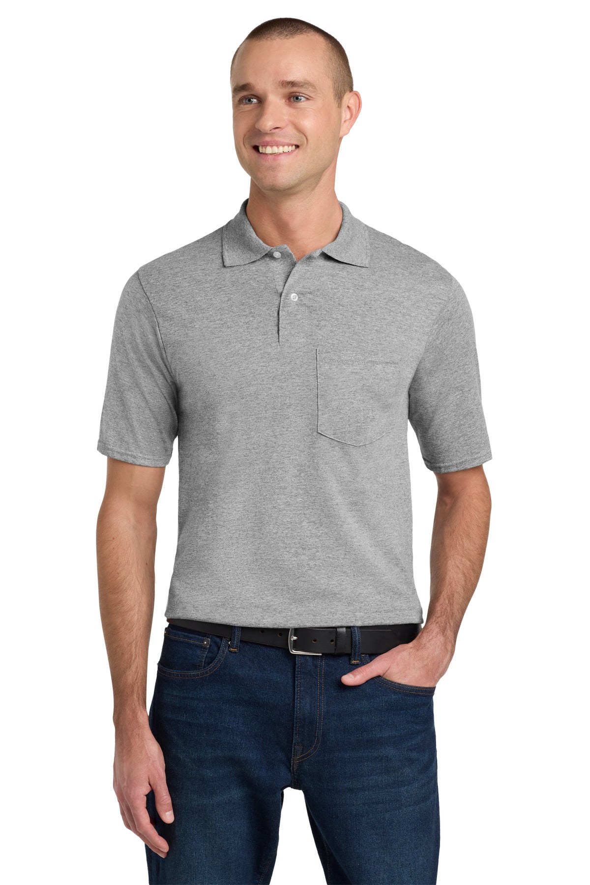 Custom Oxford Dri-Power Pocket Sport Shirt 436MP, personalized by SanCanDo Swag in Argyle, TX