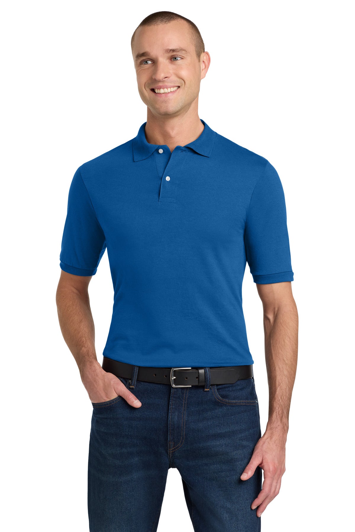 Custom Royal Dri-Power Sport Shirt 437M, personalized by SanCanDo Swag in Argyle, TX