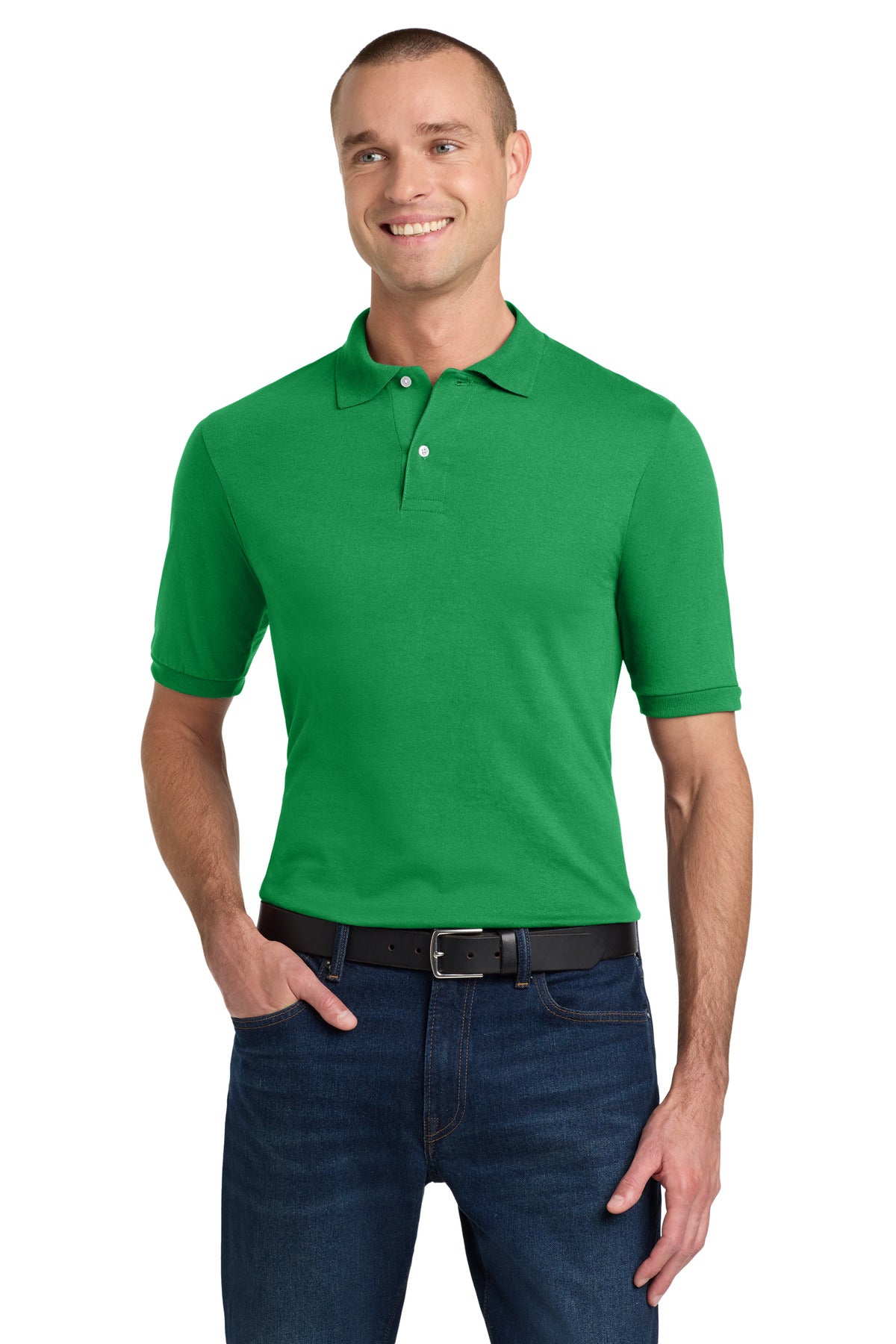 Custom Kelly Dri-Power Sport Shirt 437M, personalized by SanCanDo Swag in Argyle, TX