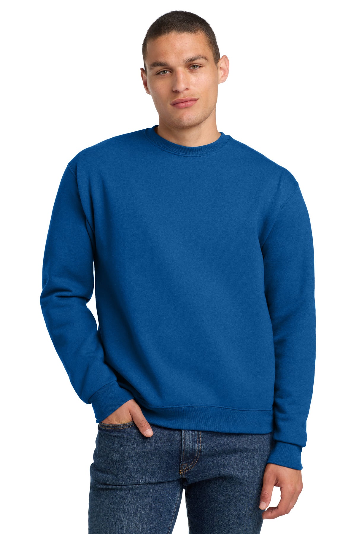 Custom Royal Super Sweats NuBlend - Crewneck 4662M, personalized by SanCanDo Swag in Argyle, TX
