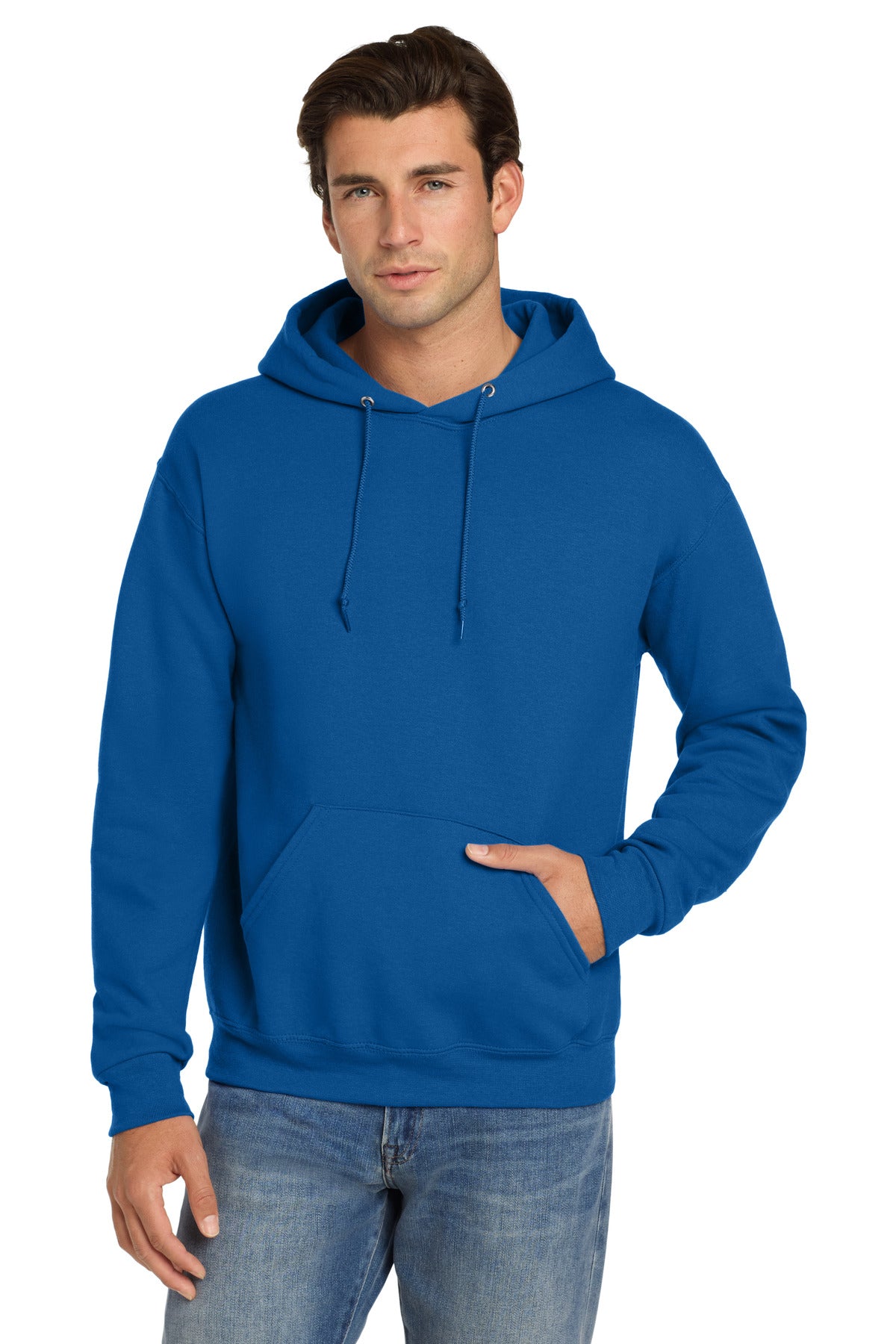 Custom Royal Super Sweats NuBlend - Hoodie 4997M, personalized by SanCanDo Swag in Argyle, TX
