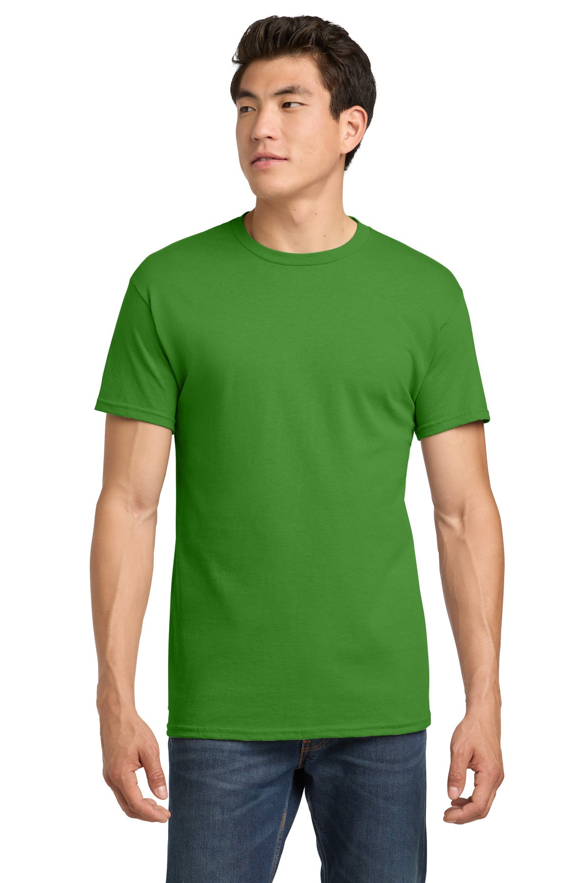 Custom Electric Green Heavy Cotton Cotton Tee 5000, personalized by SanCanDo Swag in Argyle, TX