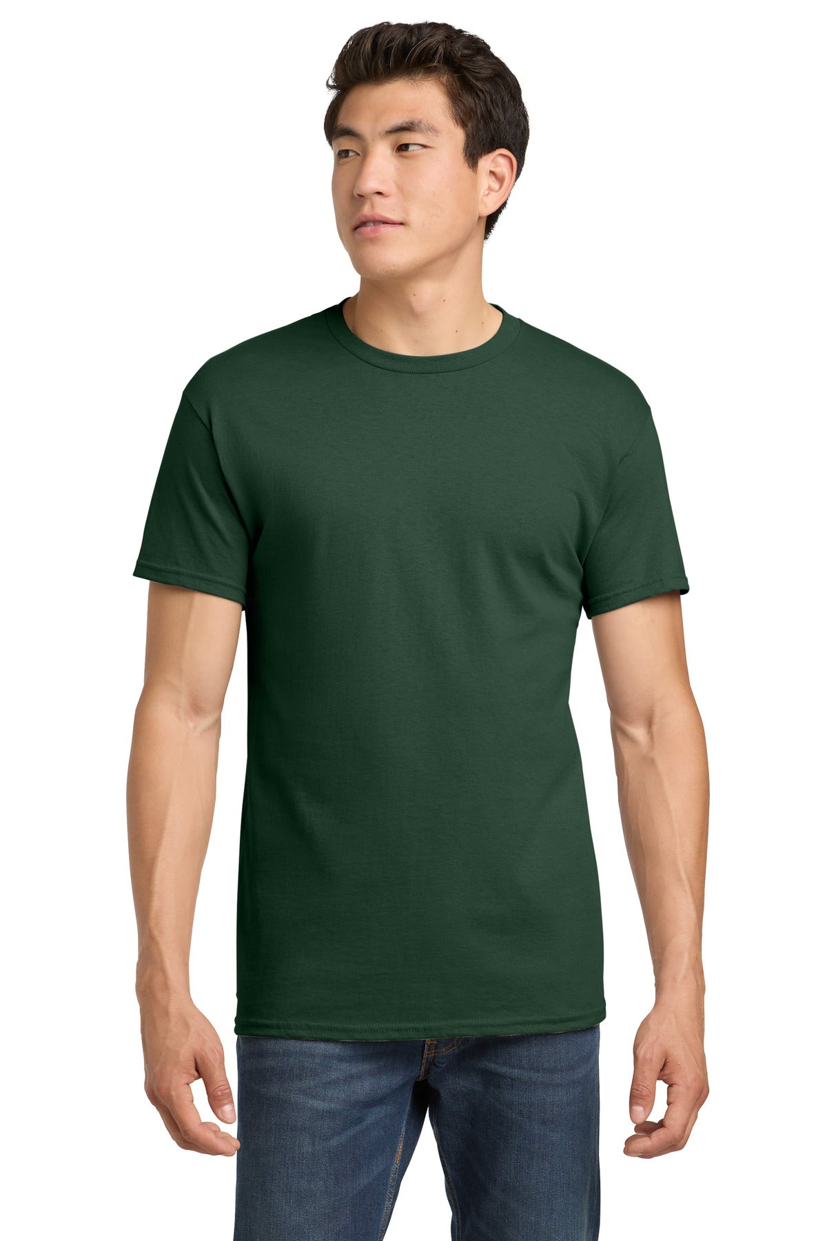 Custom Fan Dark Green Heavy Cotton Cotton Tee 5000, personalized by SanCanDo Swag in Argyle, TX