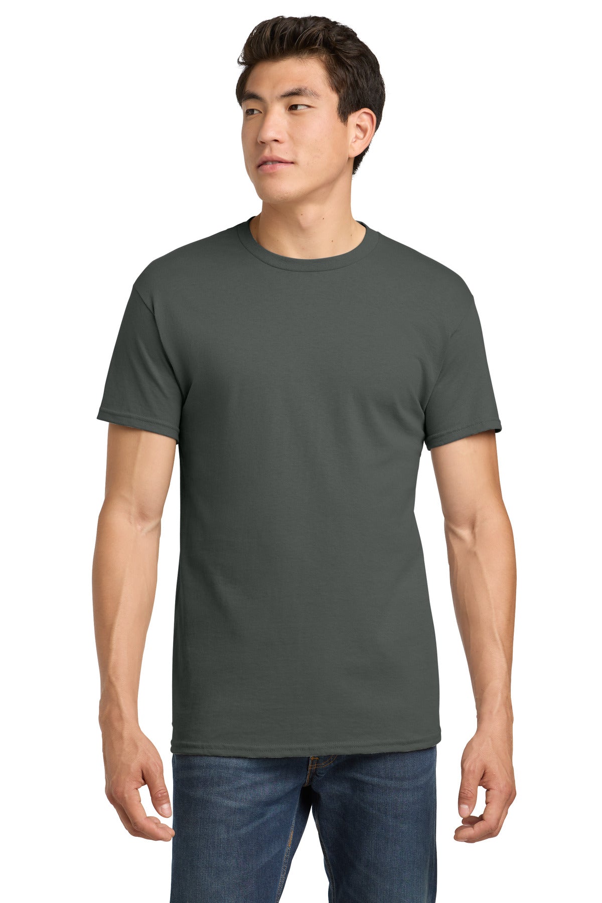 Custom Charcoal Heavy Cotton Cotton Tee 5000, personalized by SanCanDo Swag in Argyle, TX