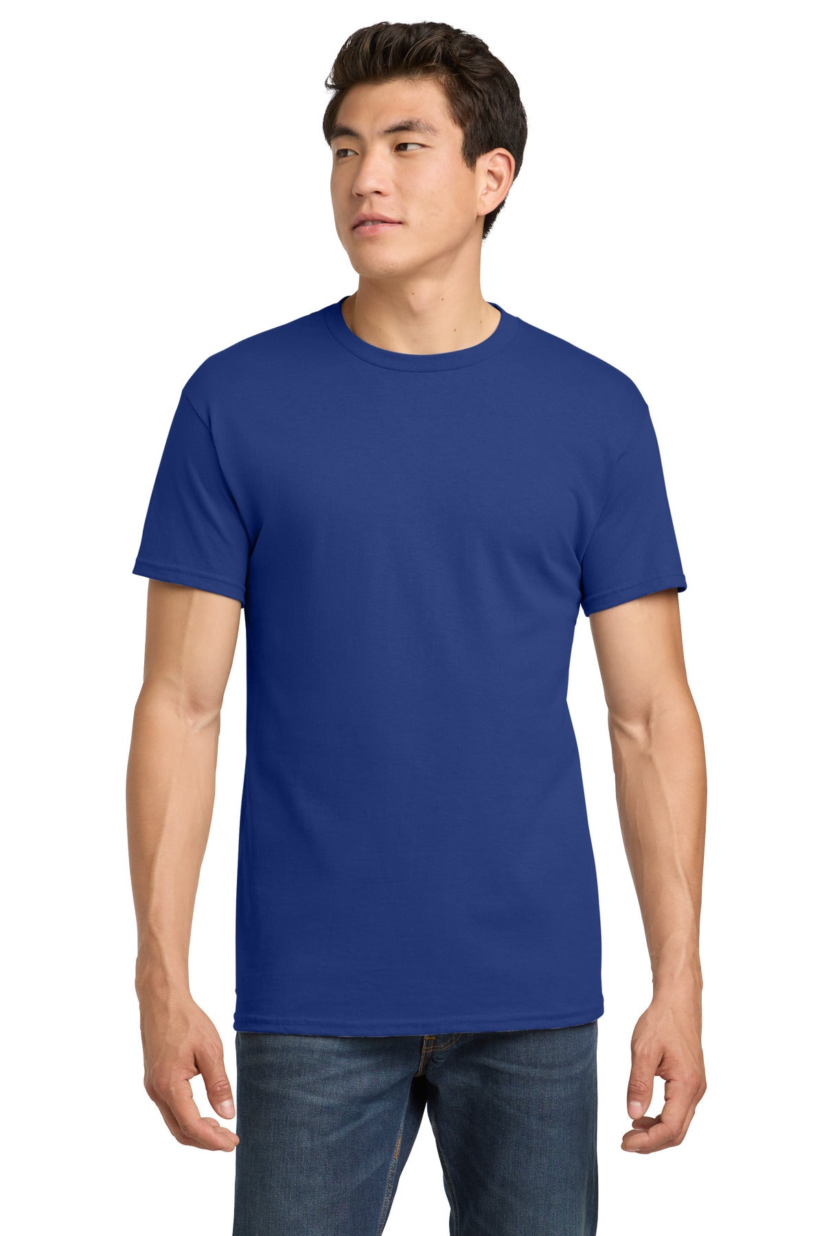 Custom Cobalt Heavy Cotton Cotton Tee 5000, personalized by SanCanDo Swag in Argyle, TX