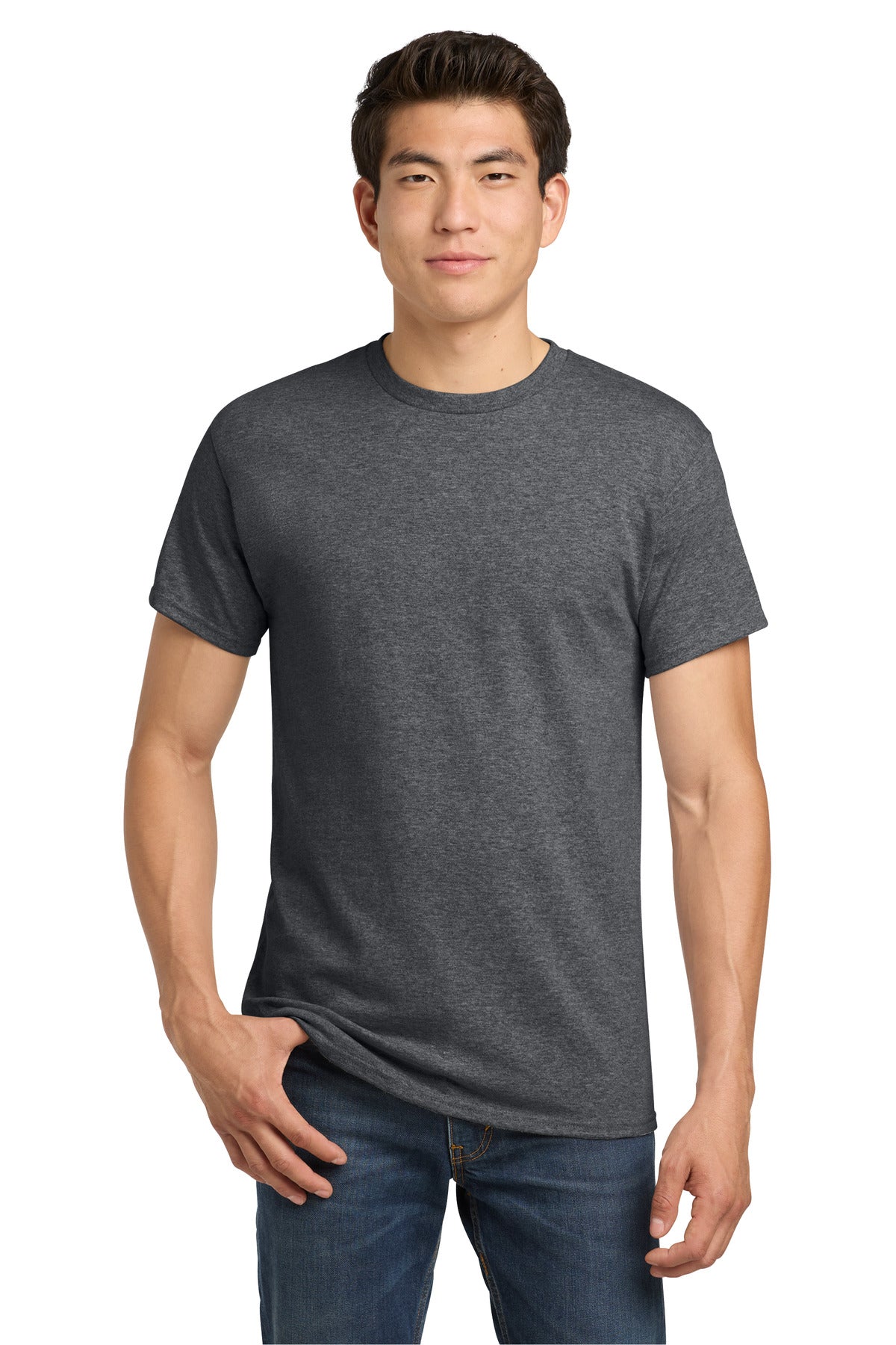 Custom Graphite Heather Heavy Cotton Cotton Tee 5000, personalized by SanCanDo Swag in Argyle, TX