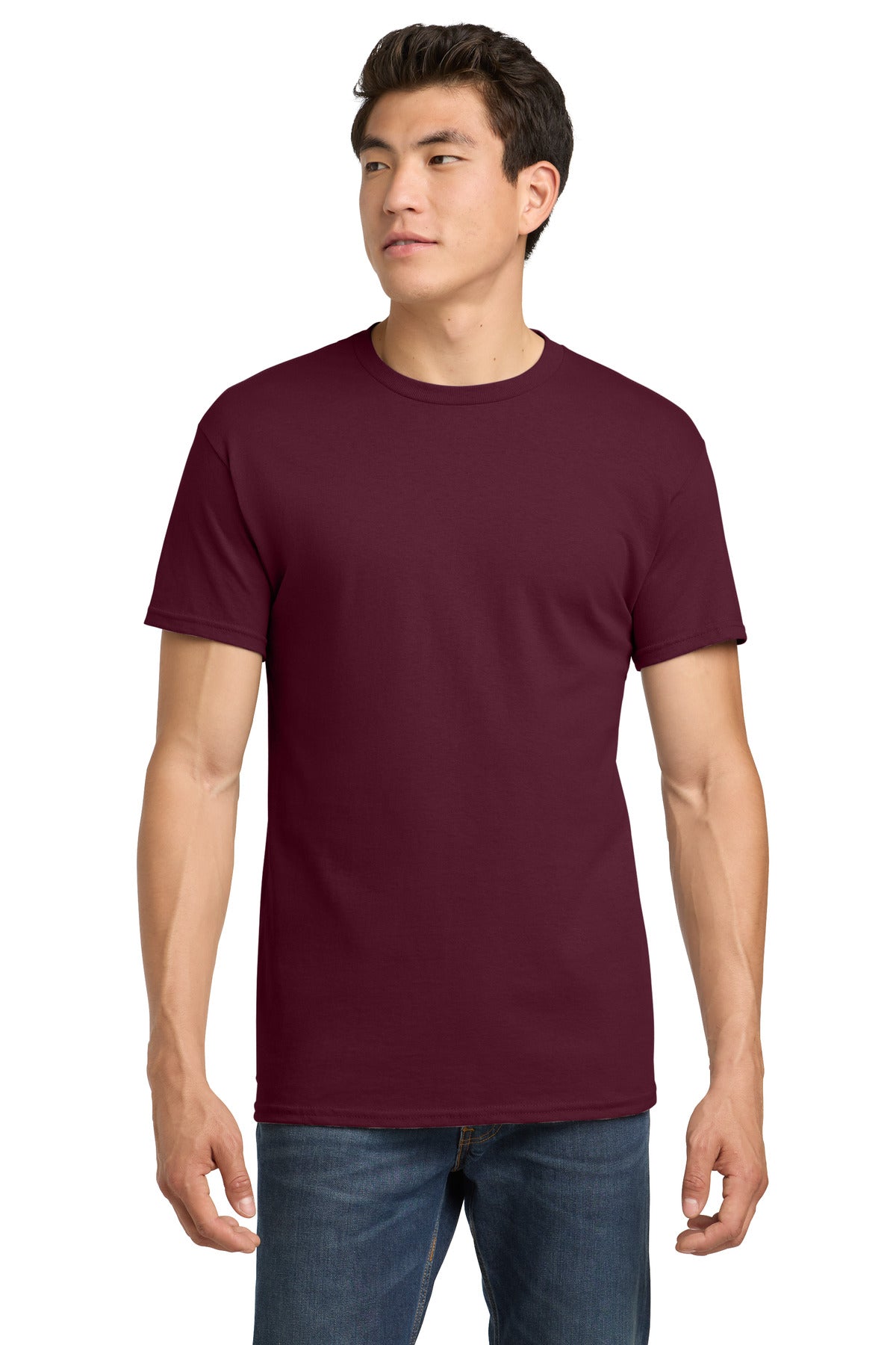 Custom Maroon Heavy Cotton Cotton Tee 5000, personalized by SanCanDo Swag in Argyle, TX