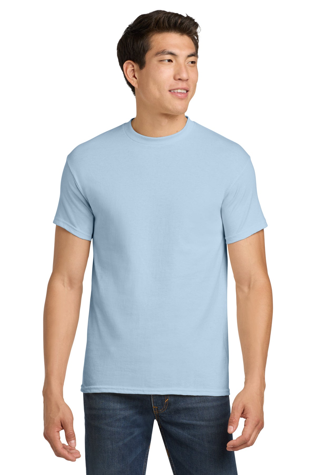 Custom Light Blue Heavy Cotton Cotton Tee 5000, personalized by SanCanDo Swag in Argyle, TX