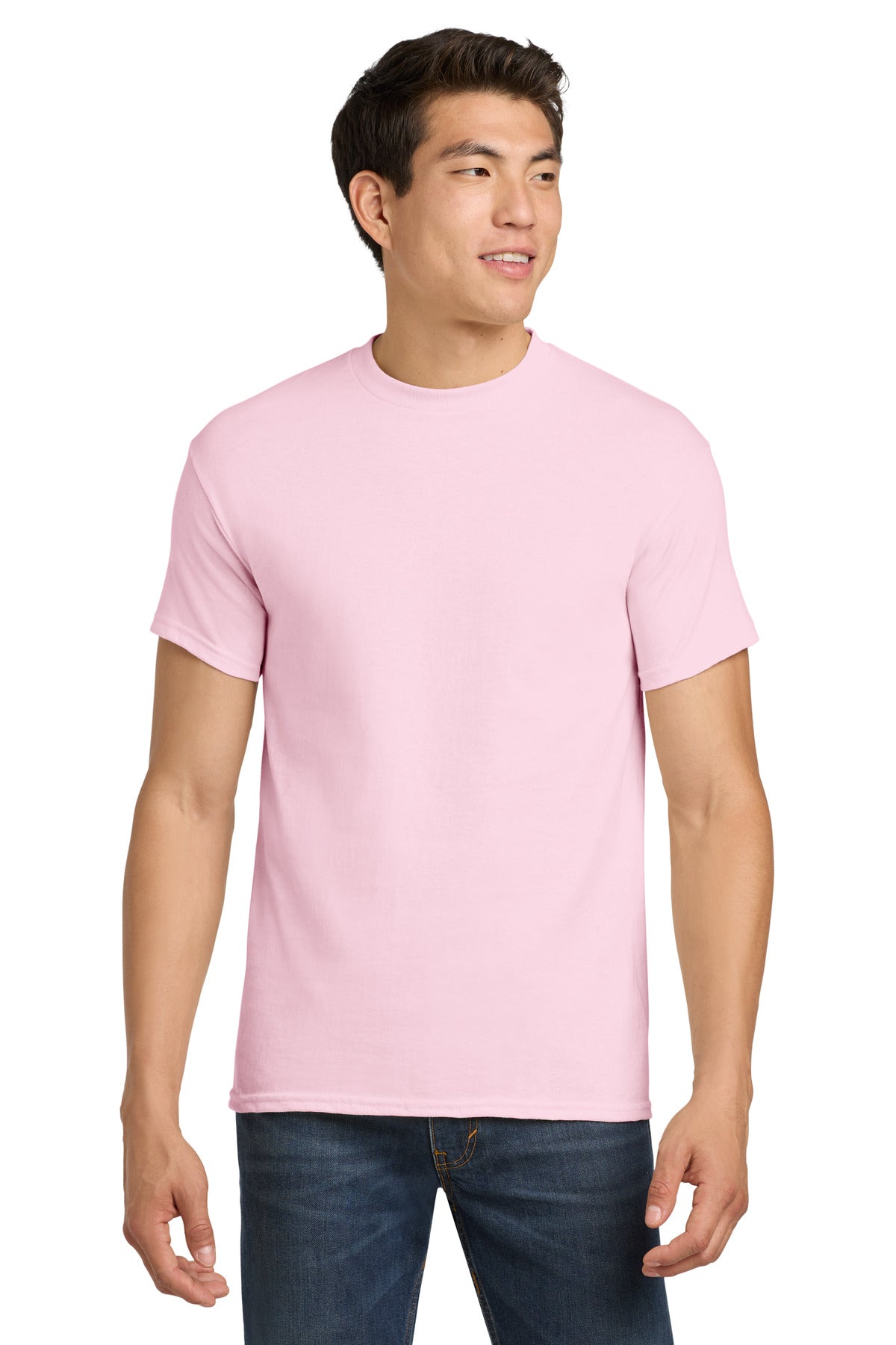 Custom Light Pink Heavy Cotton Cotton Tee 5000, personalized by SanCanDo Swag in Argyle, TX