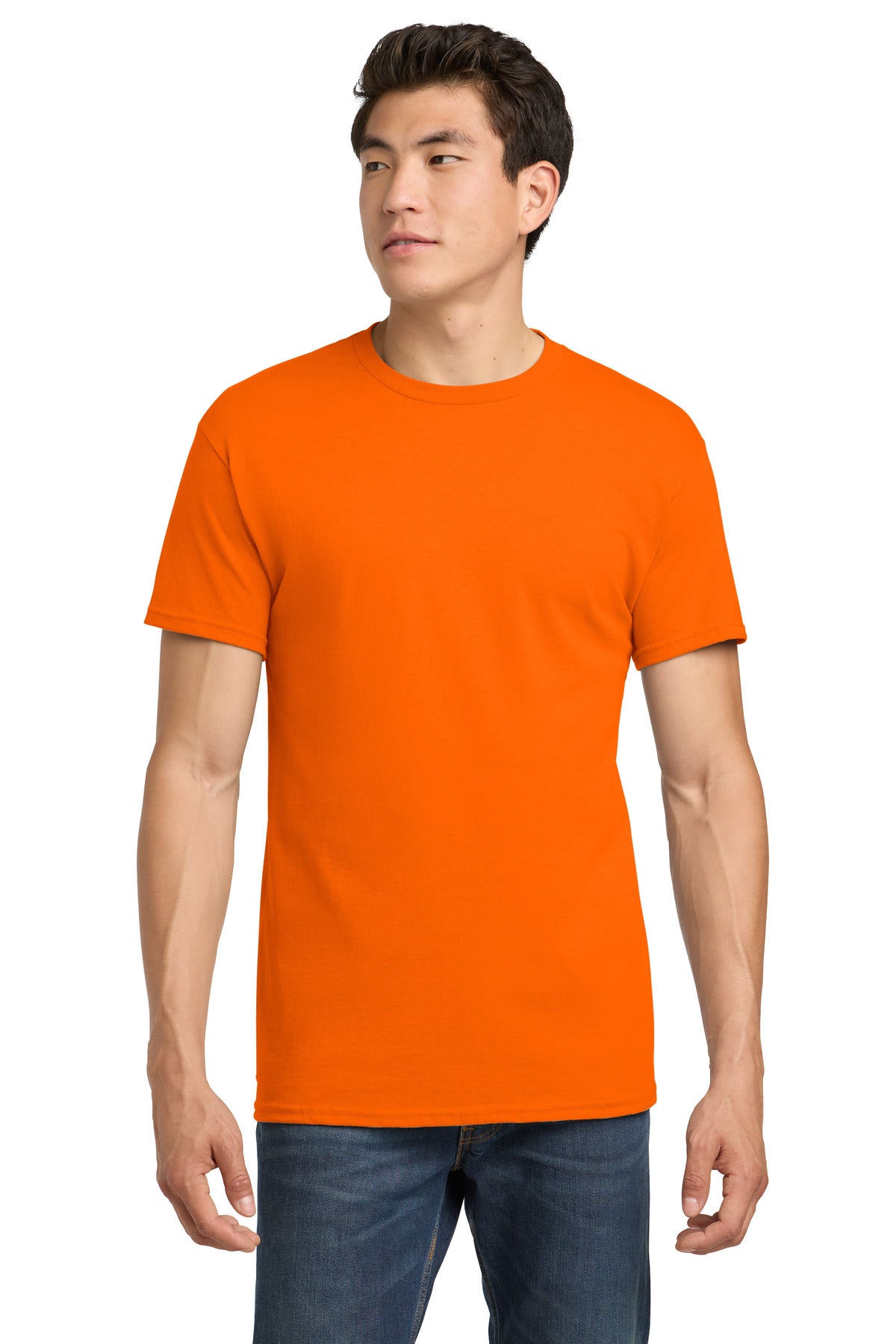 Custom S. Orange Heavy Cotton Cotton Tee 5000, personalized by SanCanDo Swag in Argyle, TX