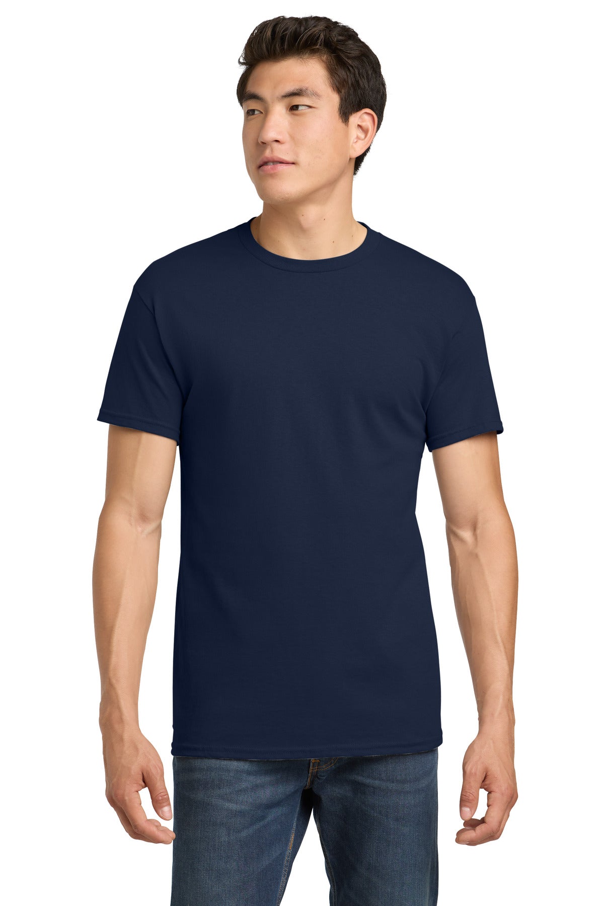 Custom Navy Heavy Cotton Cotton Tee 5000, personalized by SanCanDo Swag in Argyle, TX