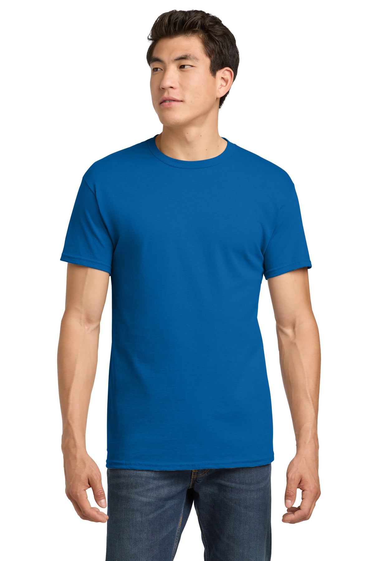 Custom Neon Blue Heavy Cotton Cotton Tee 5000, personalized by SanCanDo Swag in Argyle, TX