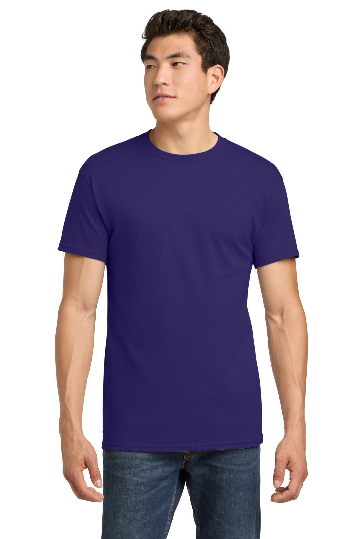 Custom Purple Heavy Cotton Cotton Tee 5000, personalized by SanCanDo Swag in Argyle, TX