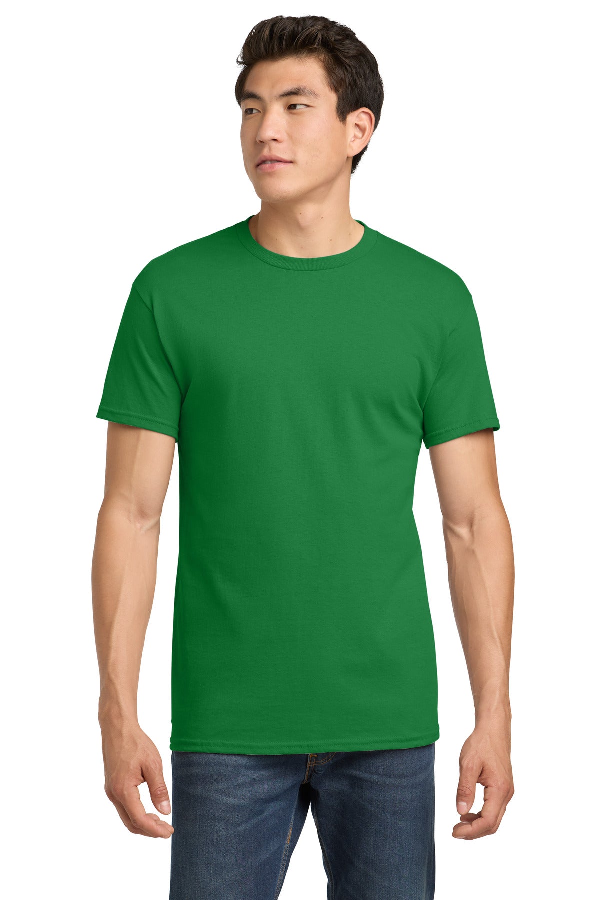 Custom Turf Green Heavy Cotton Cotton Tee 5000, personalized by SanCanDo Swag in Argyle, TX