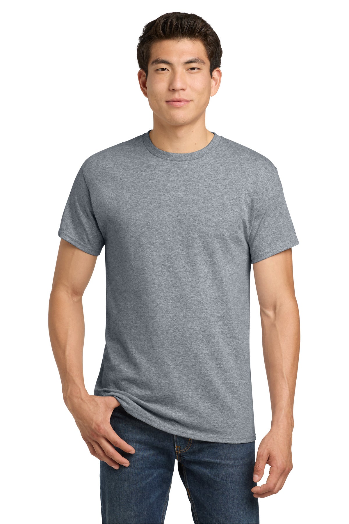 Custom Sport Grey Heavy Cotton Cotton Tee 5000, personalized by SanCanDo Swag in Argyle, TX