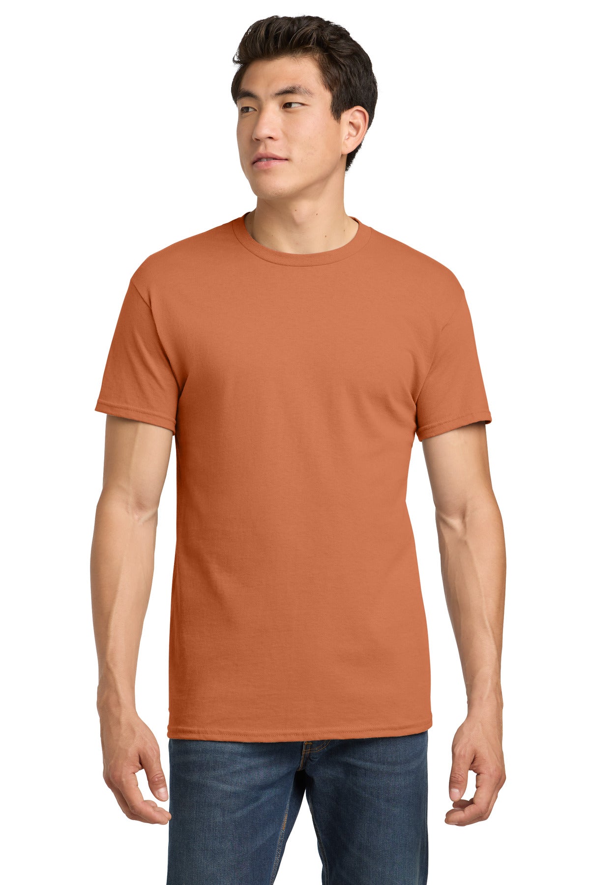 Custom Sunset Heavy Cotton Cotton Tee 5000, personalized by SanCanDo Swag in Argyle, TX