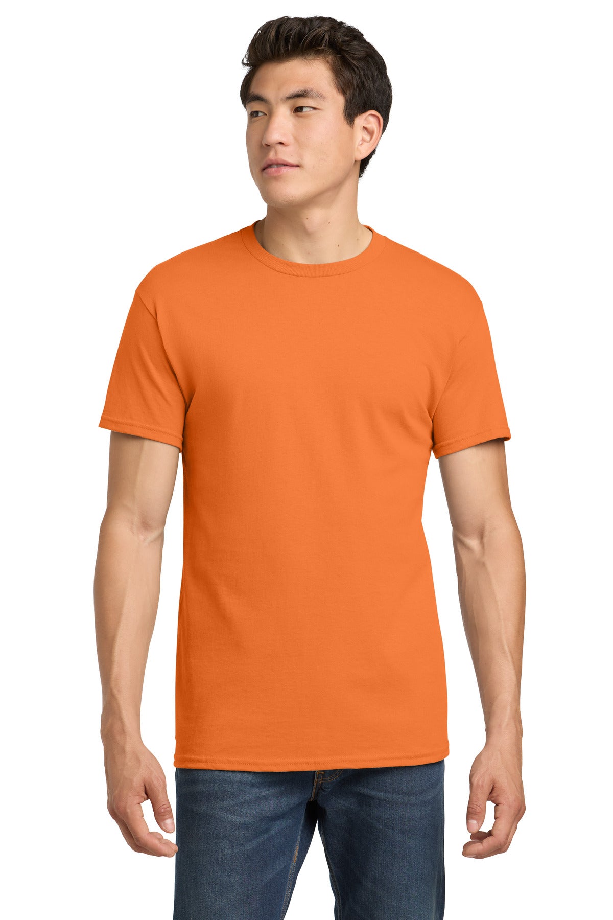 Custom Tangerine Heavy Cotton Cotton Tee 5000, personalized by SanCanDo Swag in Argyle, TX