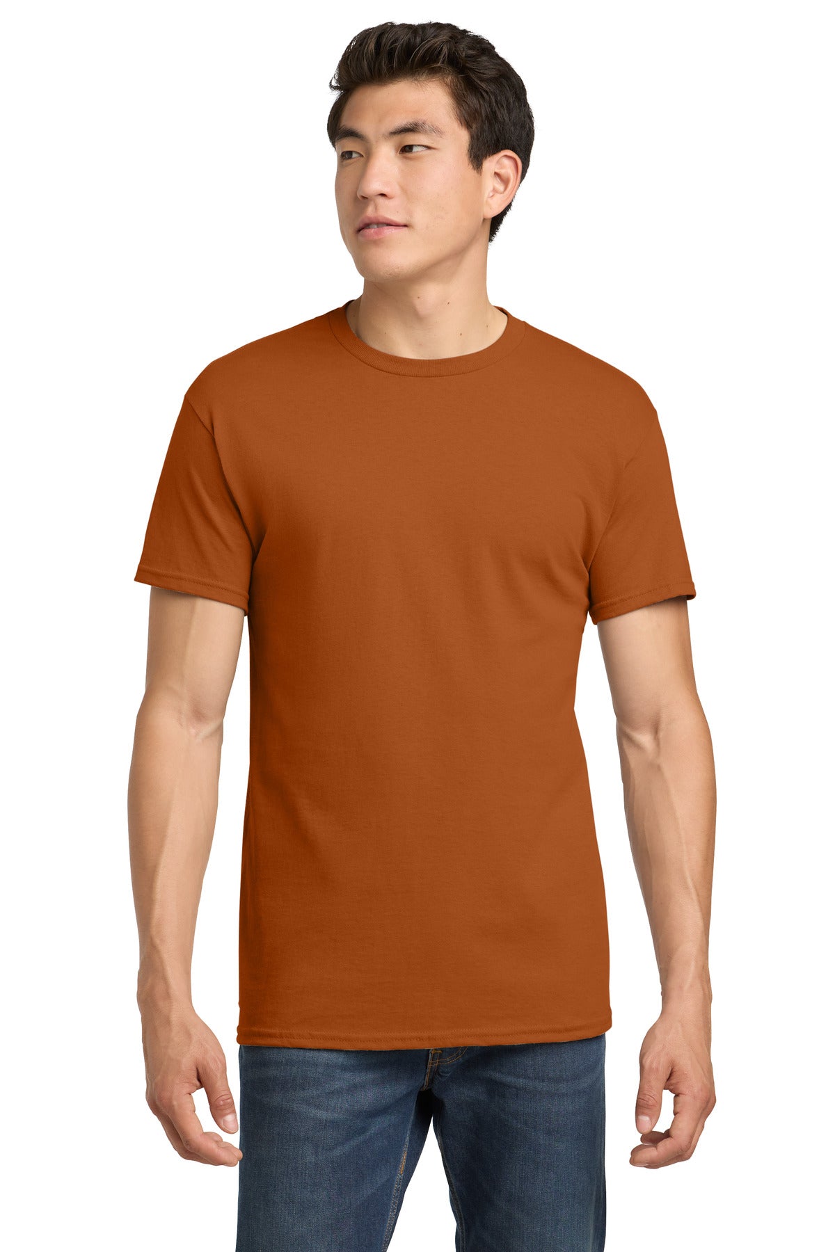 Custom Texas Orange Heavy Cotton Cotton Tee 5000, personalized by SanCanDo Swag in Argyle, TX