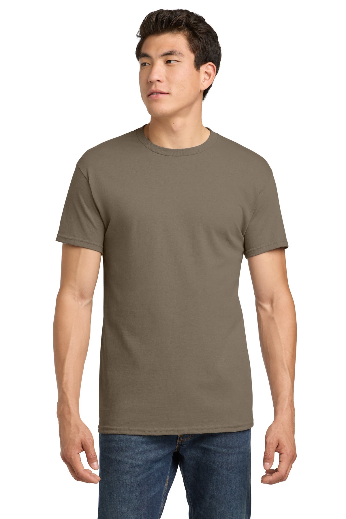 Custom Brown Savana Heavy Cotton Cotton Tee 5000, personalized by SanCanDo Swag in Argyle, TX